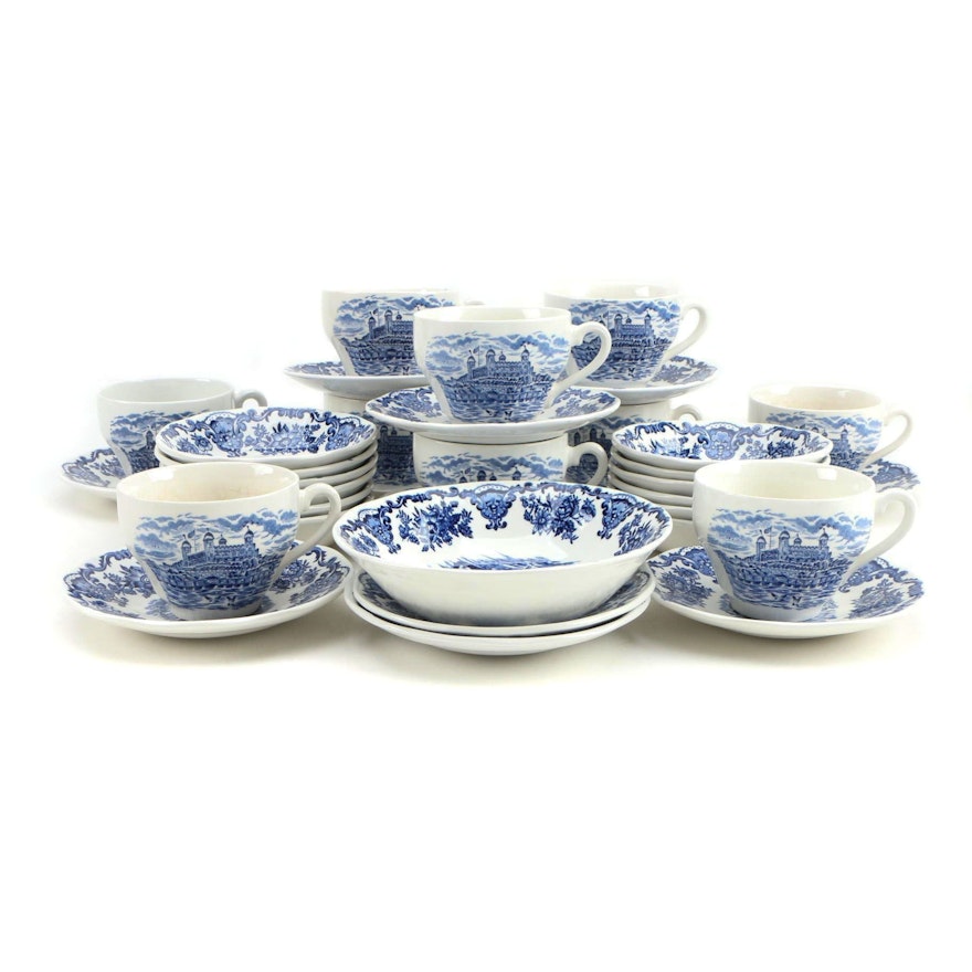 Wedgwood "Royal Homes of Britain Blue" Earthenware Dinnerware