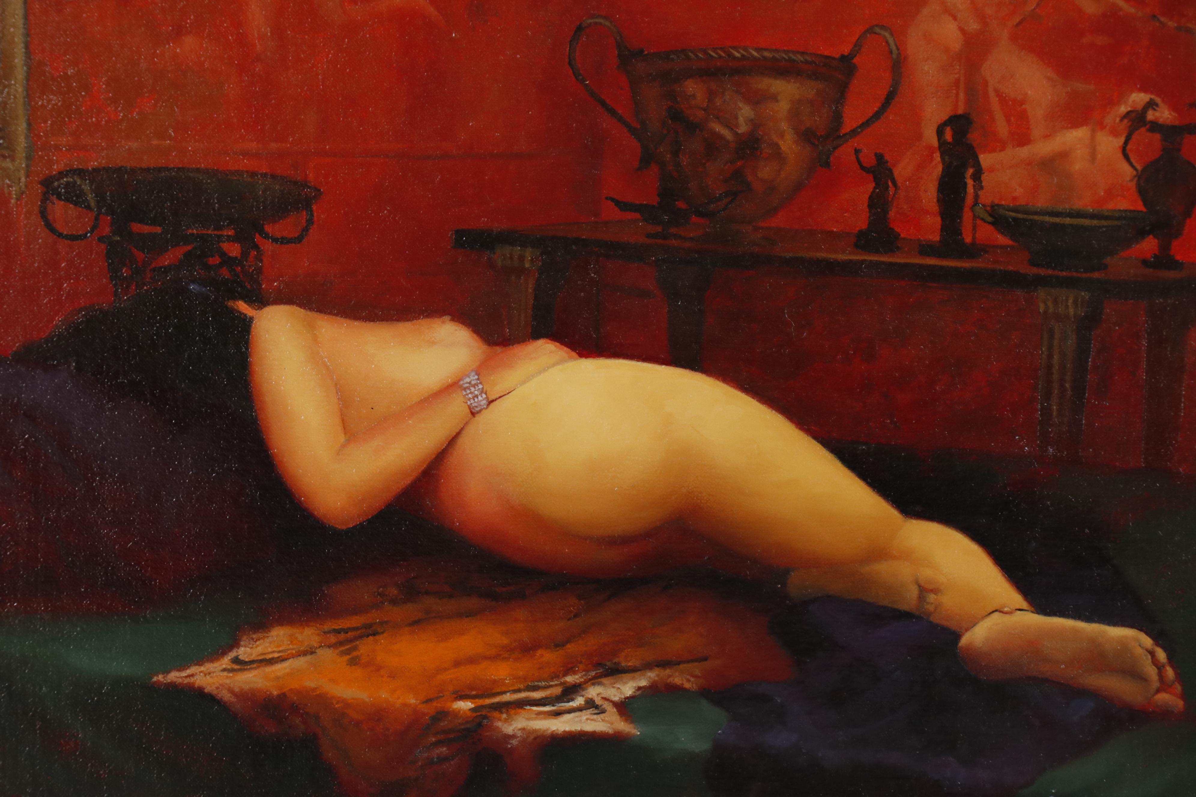 Bruce Erikson Figural Oil Painting "Assuaged"