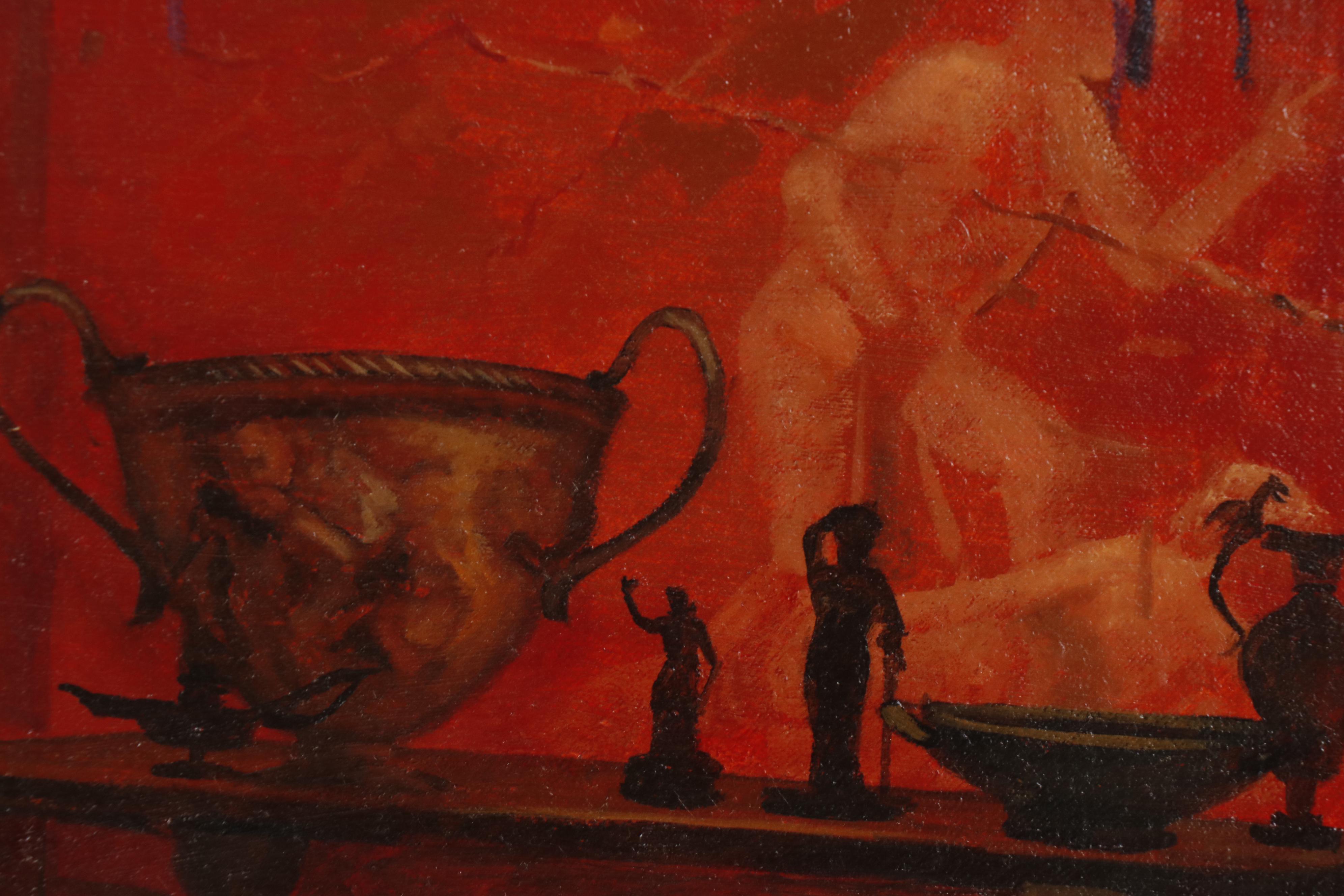 Bruce Erikson Figural Oil Painting "Assuaged"