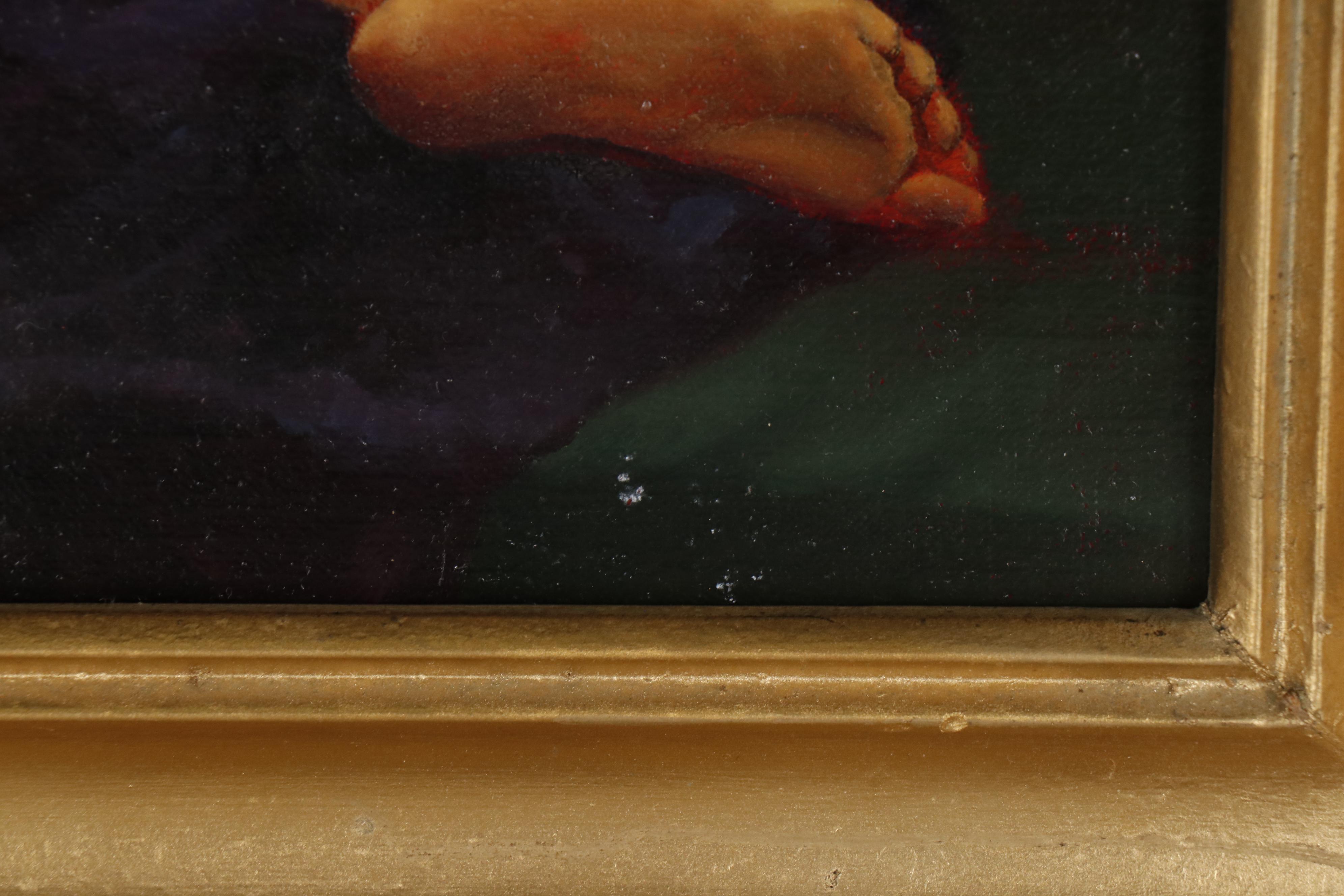 Bruce Erikson Figural Oil Painting "Assuaged"