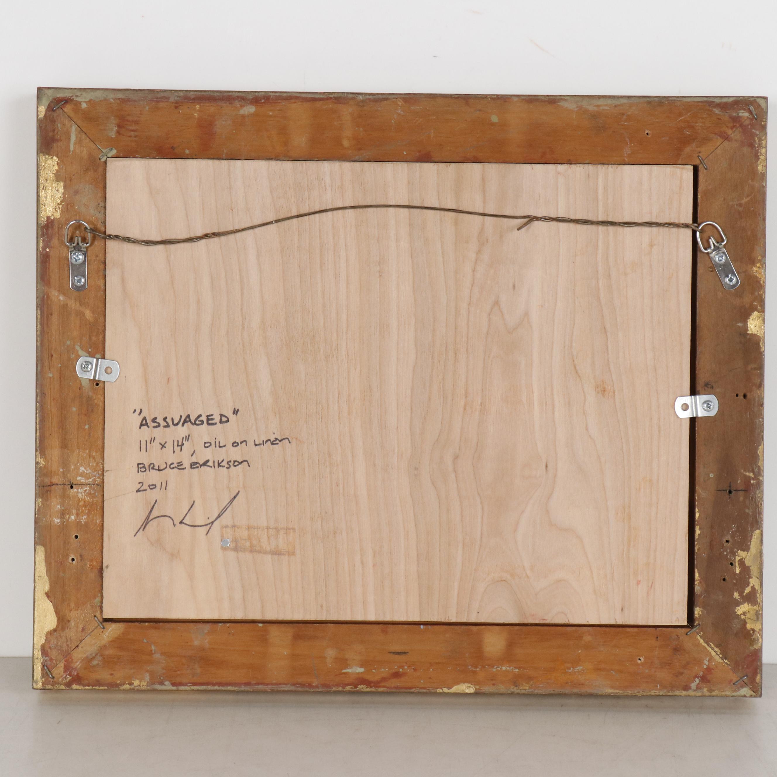 Bruce Erikson Figural Oil Painting "Assuaged"