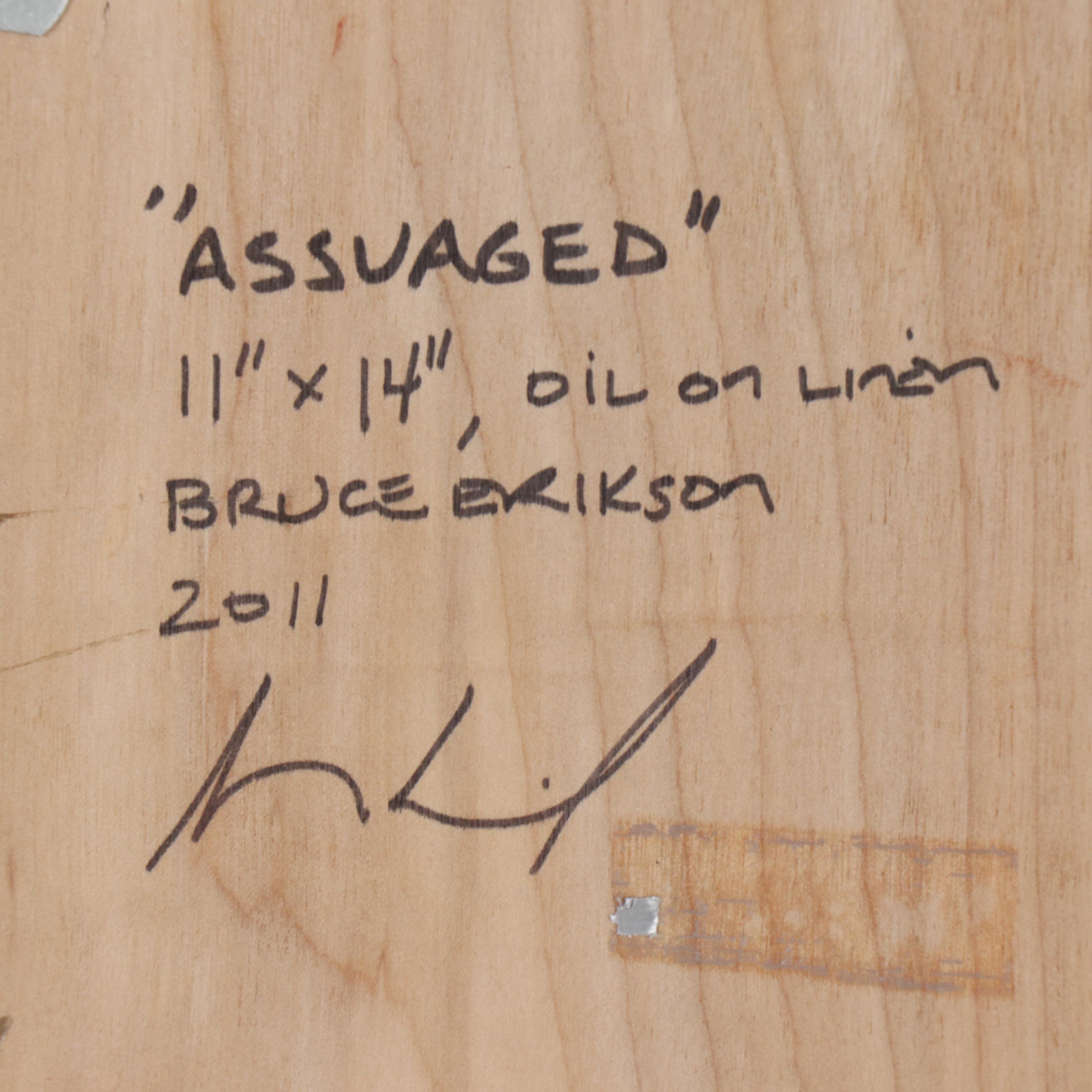 Bruce Erikson Figural Oil Painting "Assuaged"