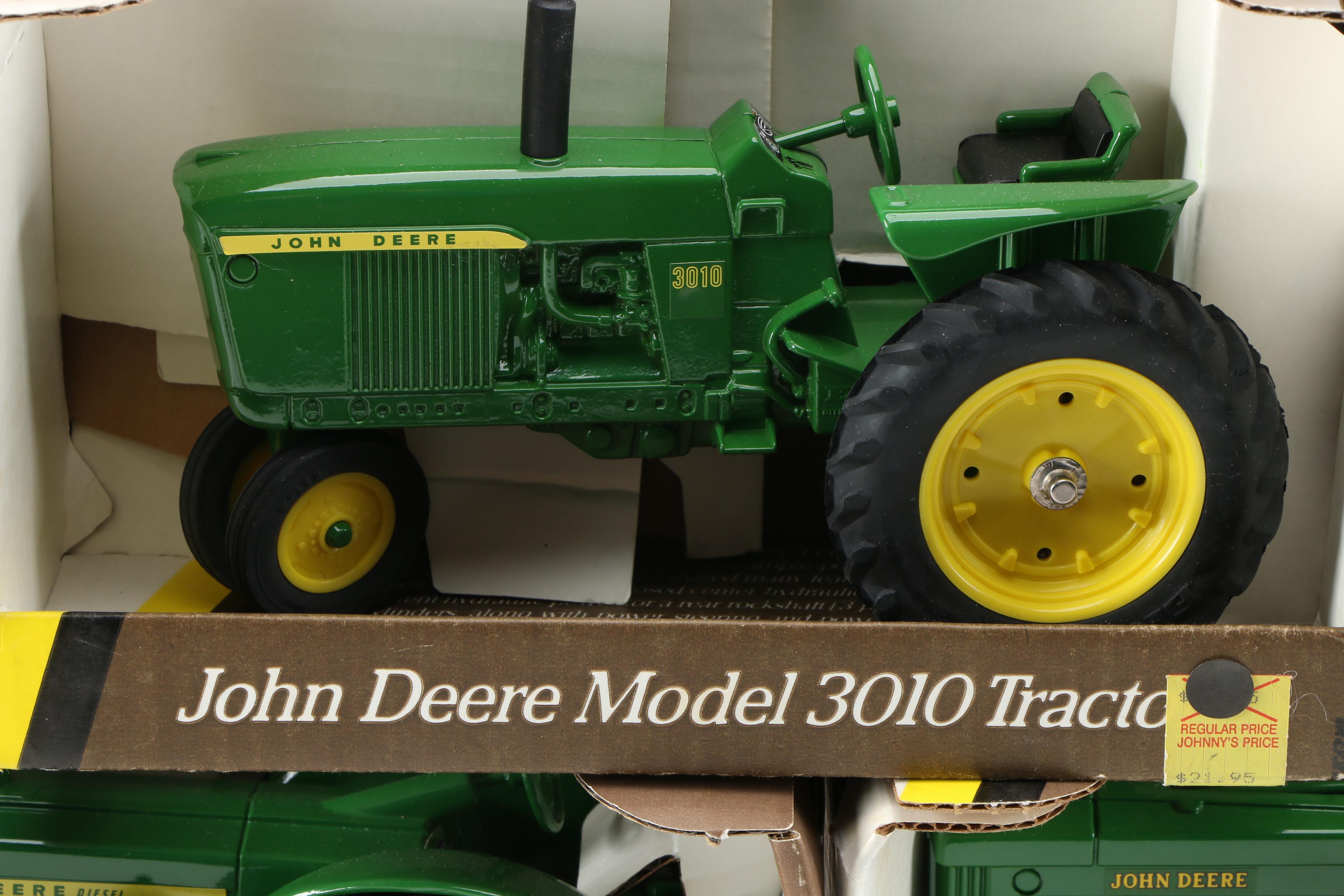 Ertel John Deere Diecast Model Toy Tractors in Original Packaging