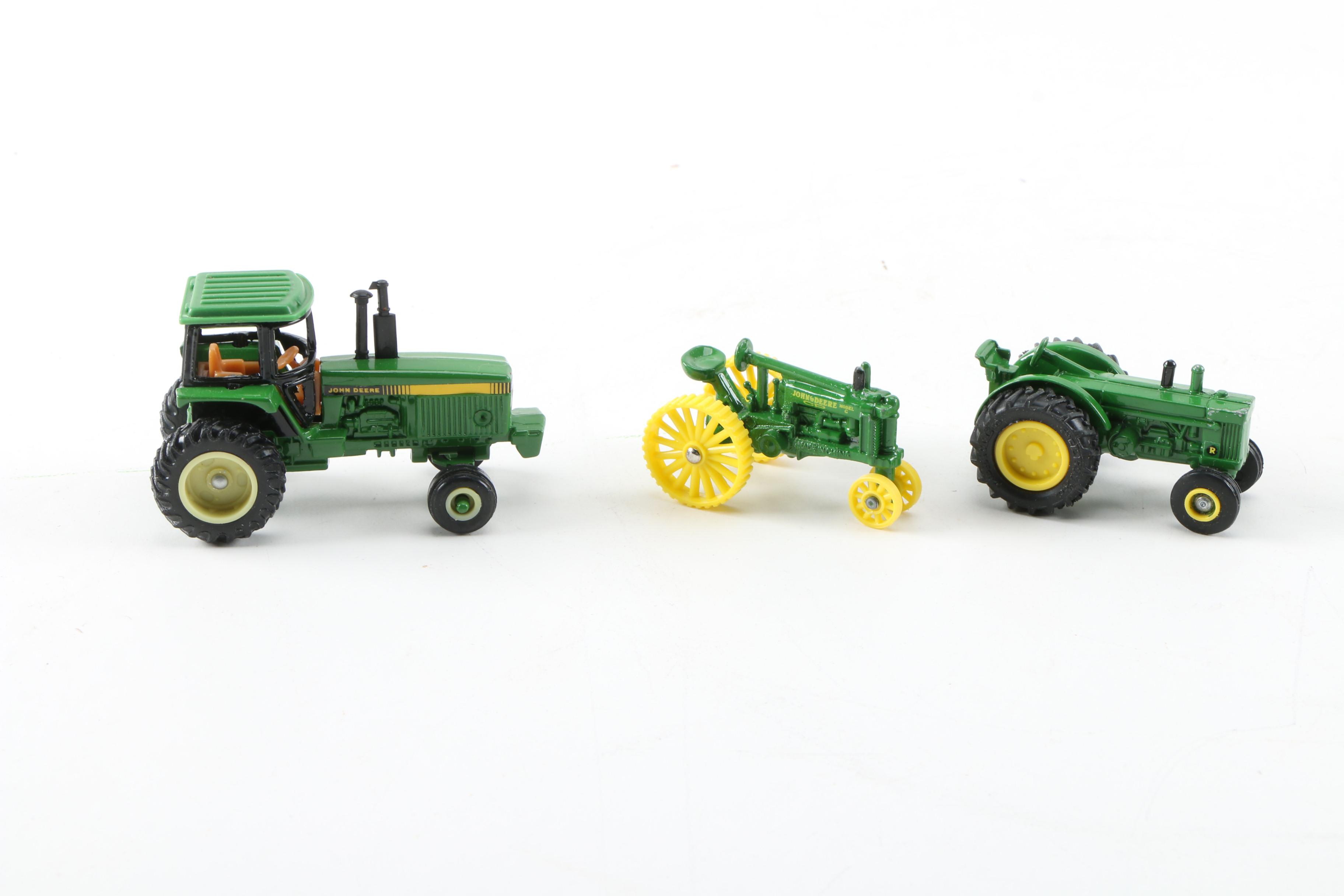 Ertel John Deere Diecast Model Toy Tractors in Original Packaging