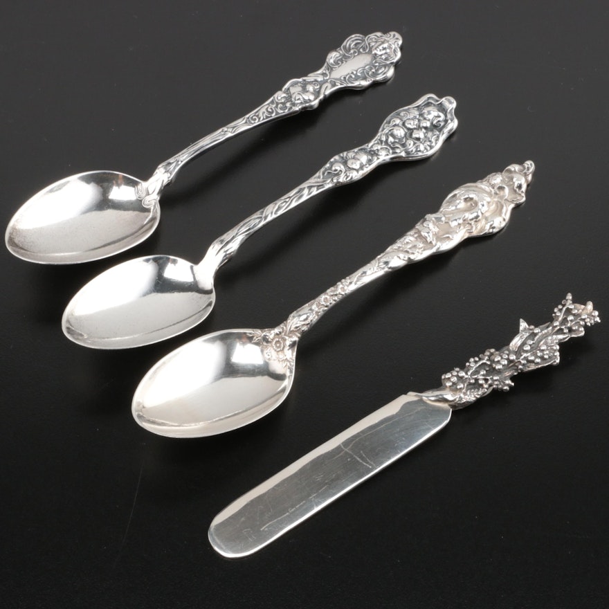 Sterling Silver Utensils Including Reed & Barton and Unger Brothers