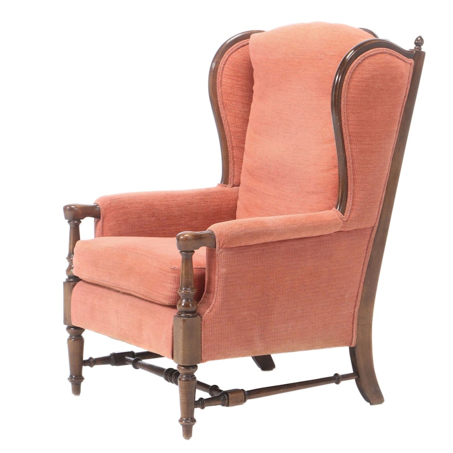 French Provincial Style Wingback Chair, Mid-20th Century