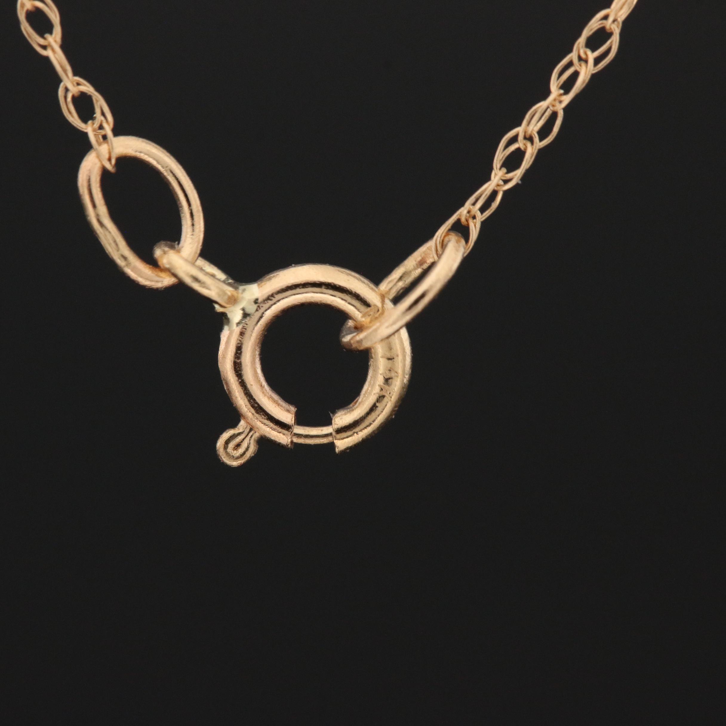 14K Yellow Gold Necklace with Garnet, Citrine, Peridot, Topaz and Amethyst