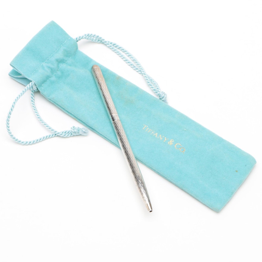 Tiffany & Co. Engraved Sterling Silver Purse Pen