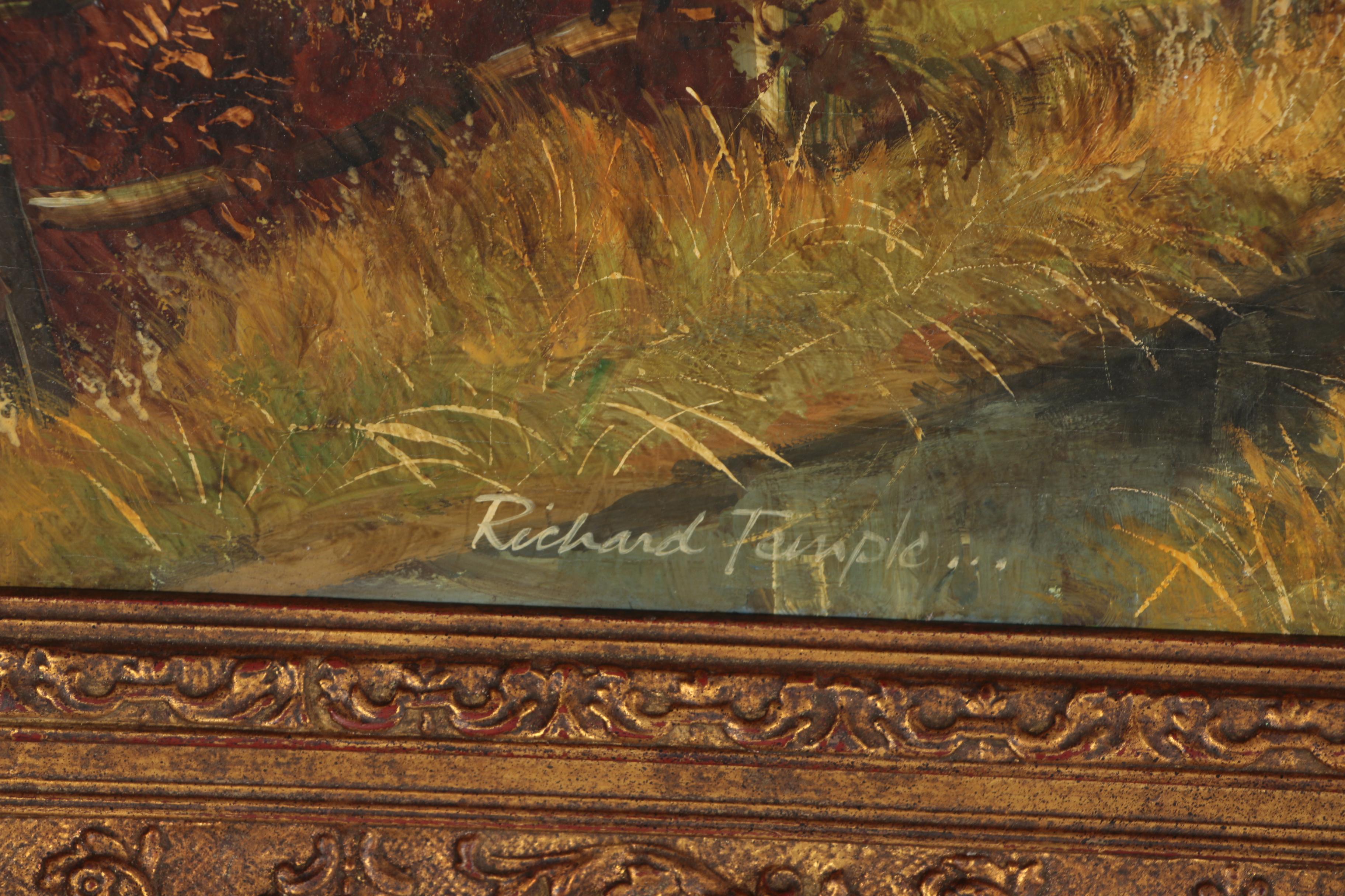 Richard Temple Oil Painting of Hunt Scene