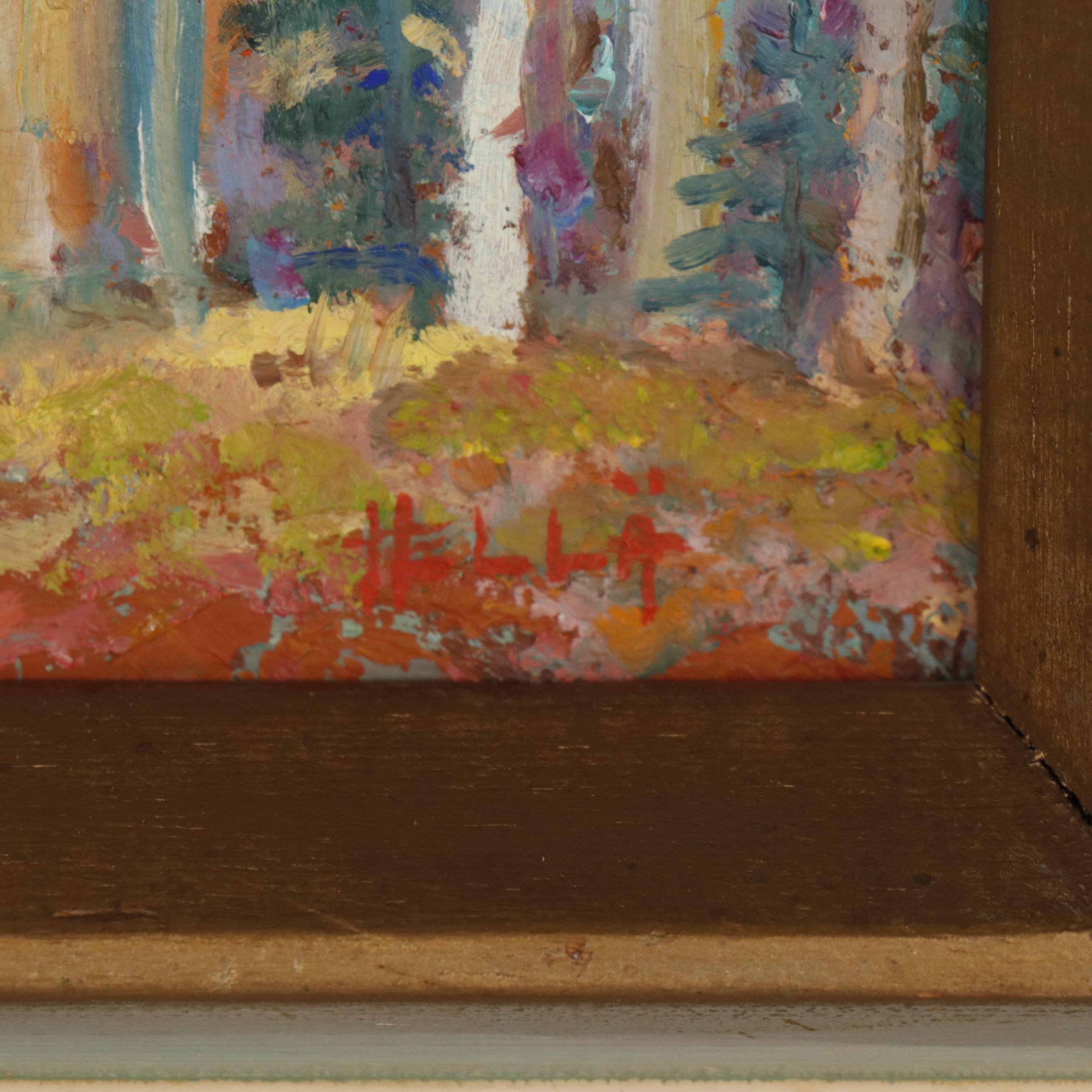 Hellä Broeske-Shattuck Oil Painting "Time of Aspens, New Mexico", 1960