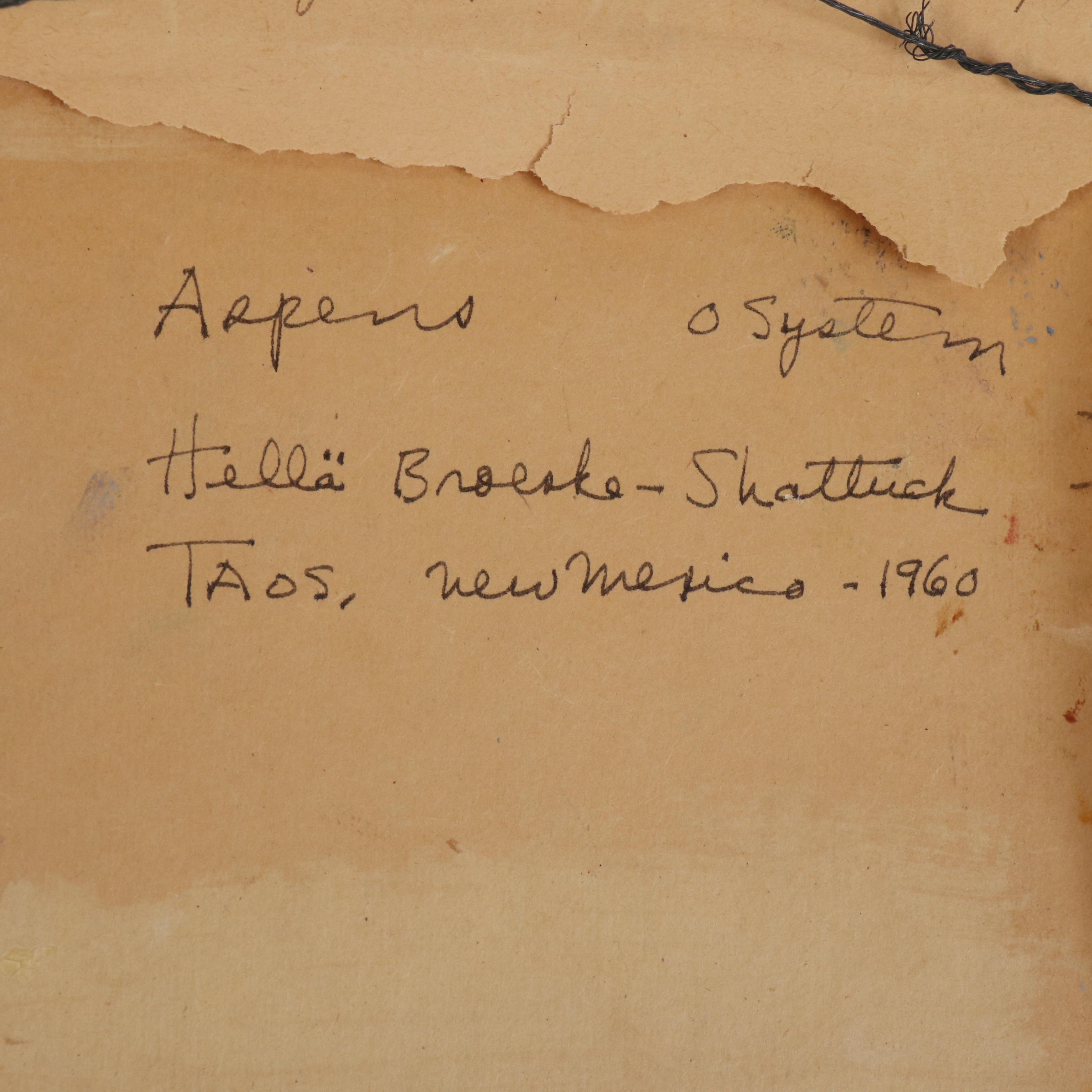 Hellä Broeske-Shattuck Oil Painting "Time of Aspens, New Mexico", 1960