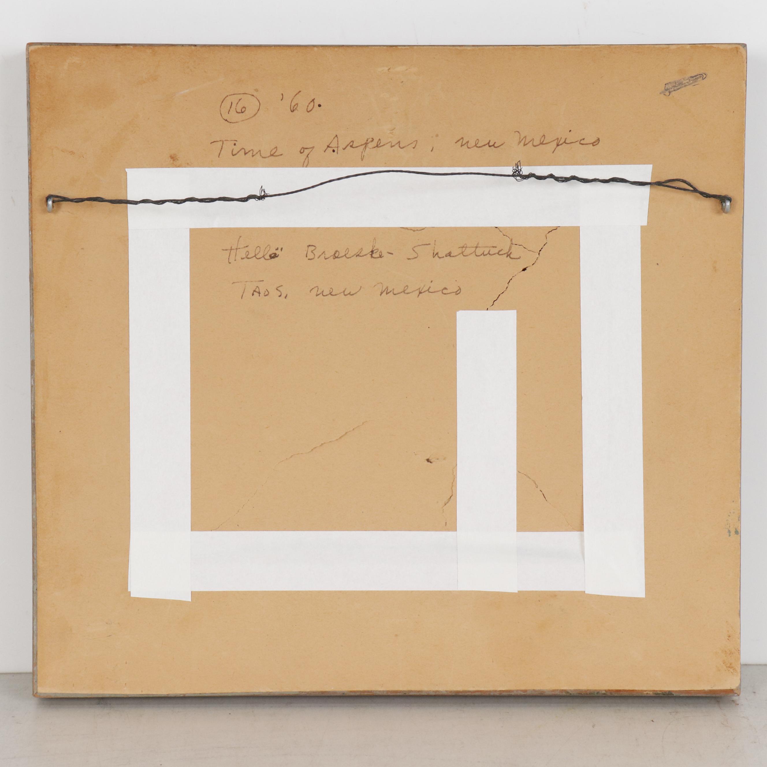 Hellä Broeske-Shattuck Oil Painting "Time of Aspens, New Mexico", 1960