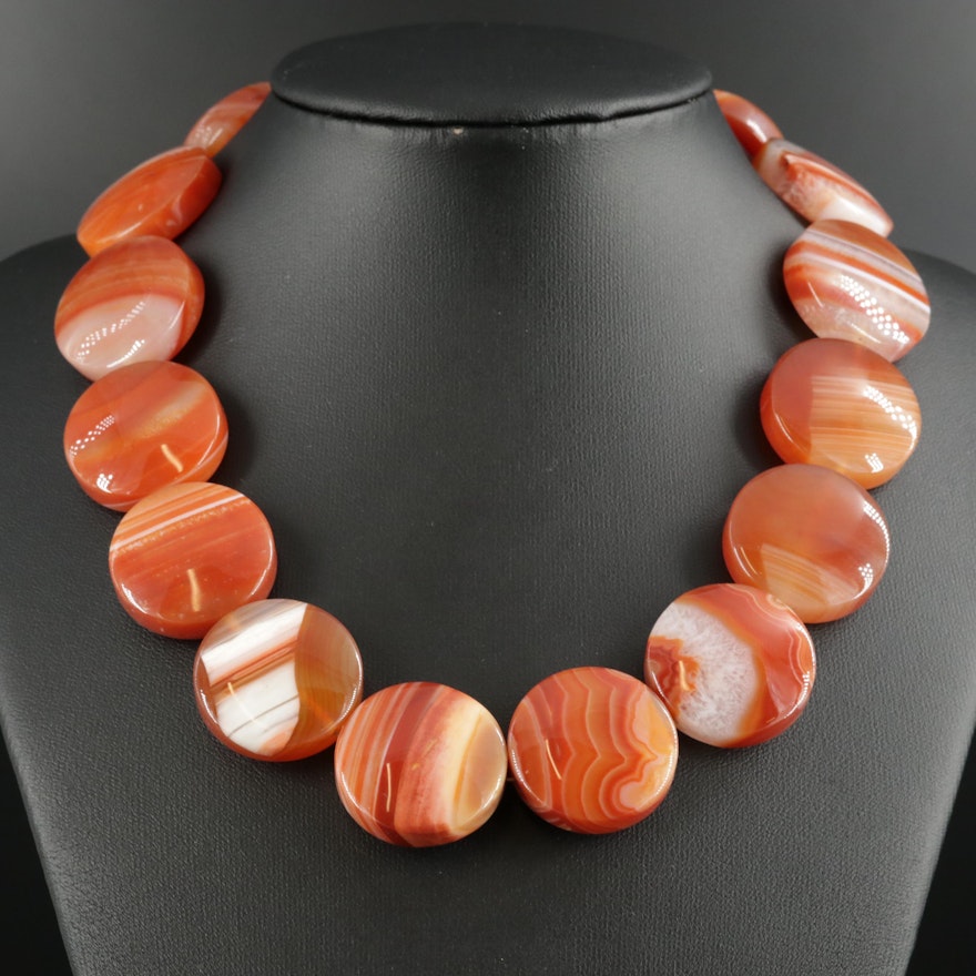 Agate Beaded Necklace