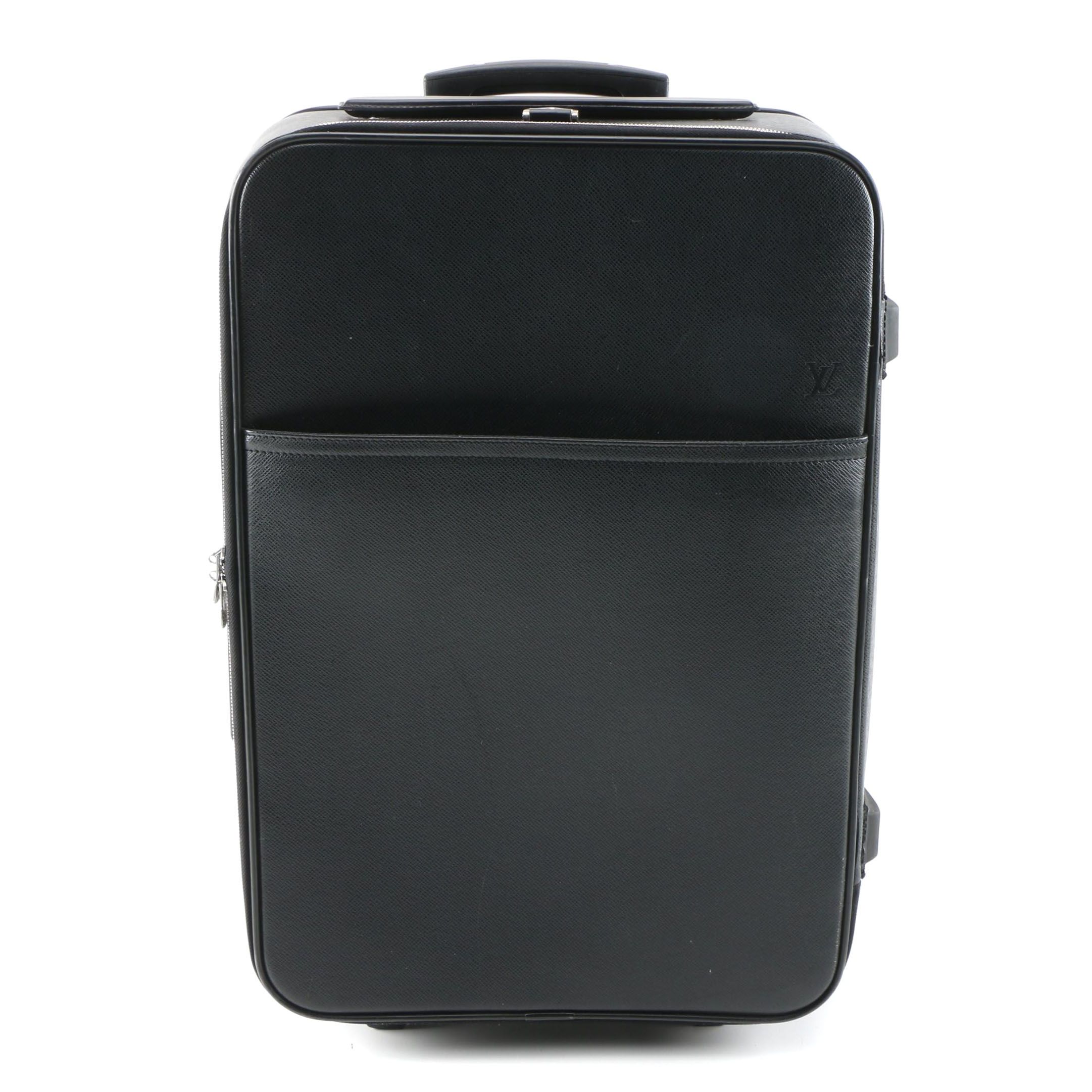 Louis Vuitton Pégase 55 Rolling Suitcase in Ardoise Taiga Leather