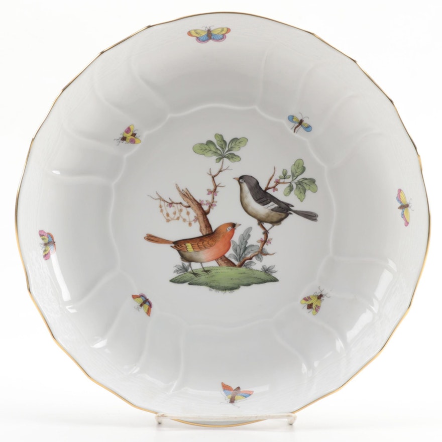 Herend "Rothschild Bird" Porcelain Vegetable Bowl
