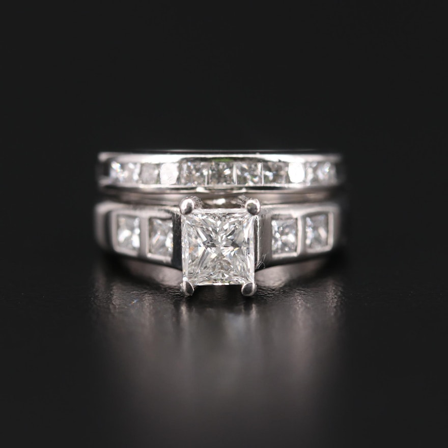 Platinum 2.19 CTW Diamond Ring