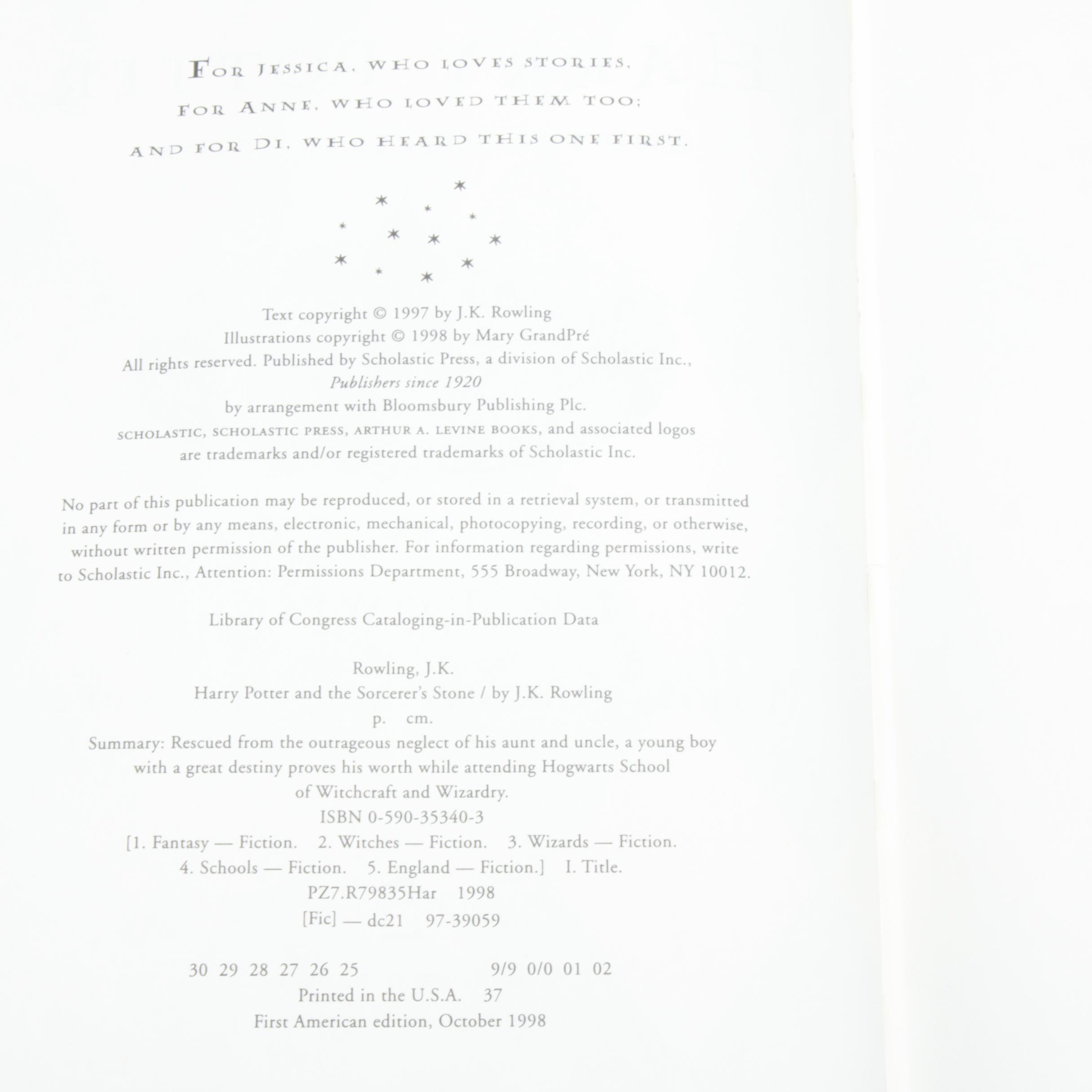 First American Edition "Harry Potter" Complete Series