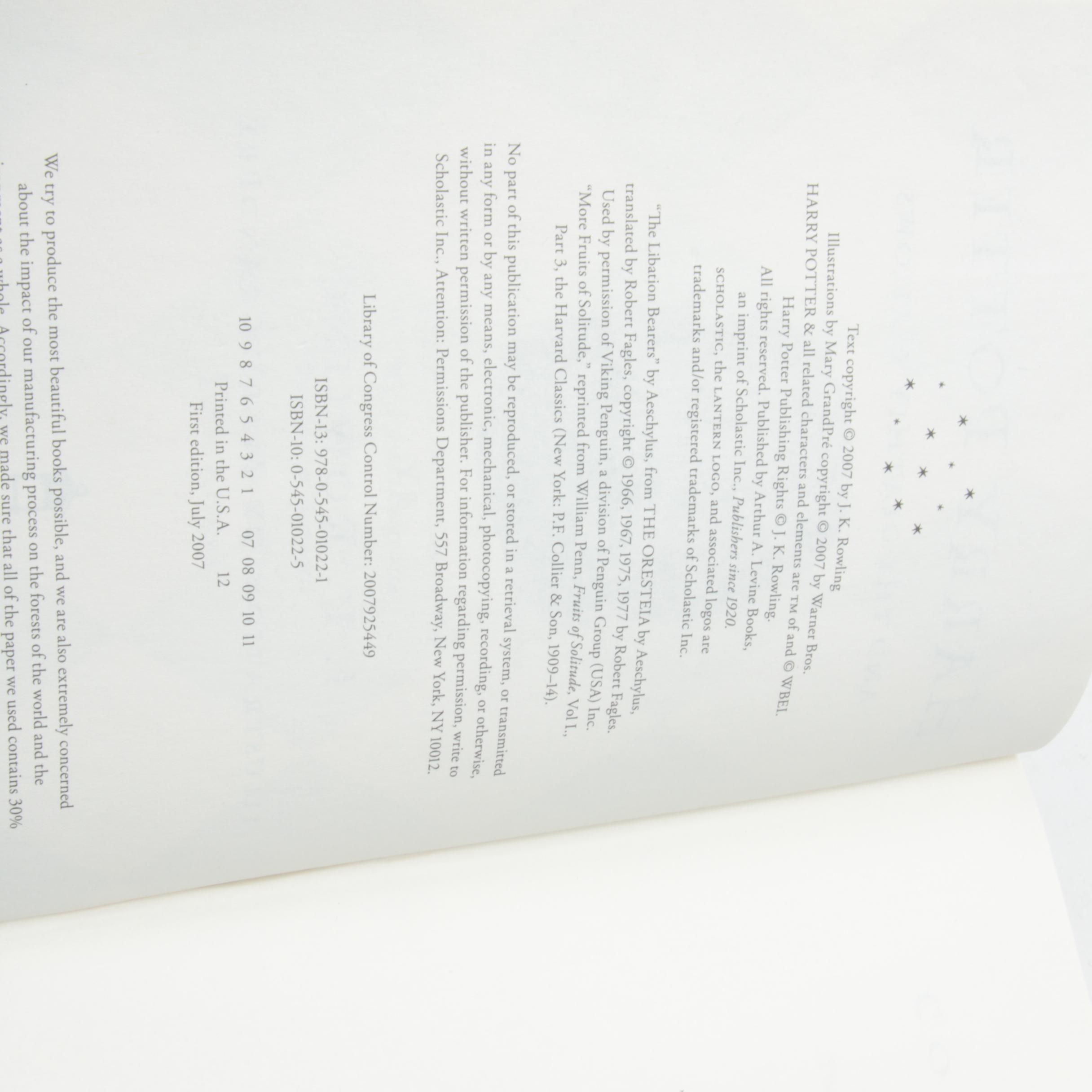 First American Edition "Harry Potter" Complete Series