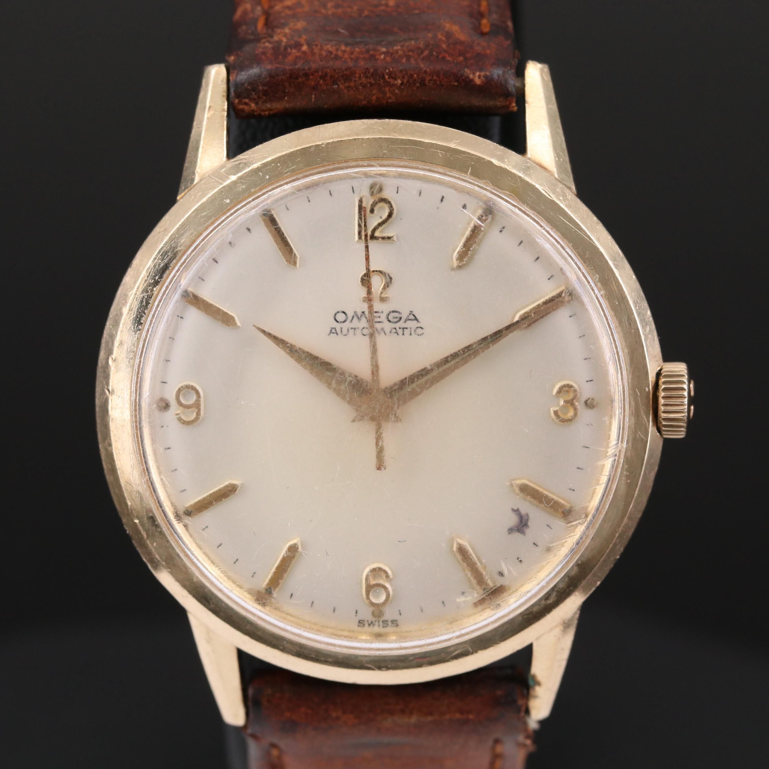 Vintage Omega 10K Gold Filled Automatic Watch, 1963