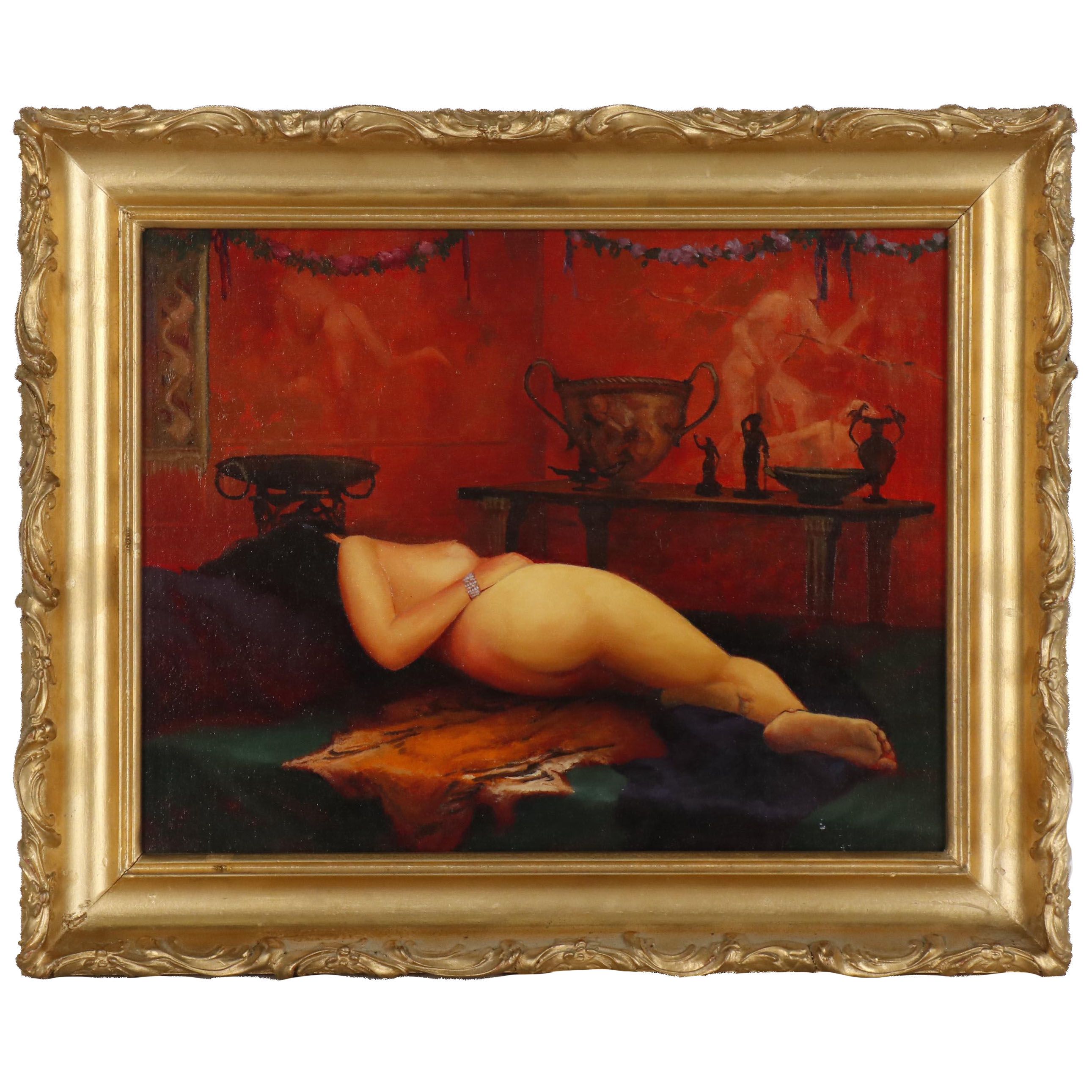 Bruce Erikson Figural Oil Painting "Assuaged"