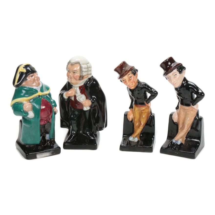 Royal Doulton "Jingle", "Bumble" and "Buzfuz" Porcelain Figurines
