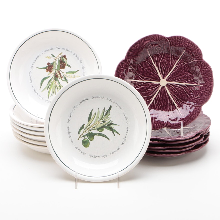 Williams-Sonoma Ceramic Bowls with Sur La Table Ceramic Cabbage Plates