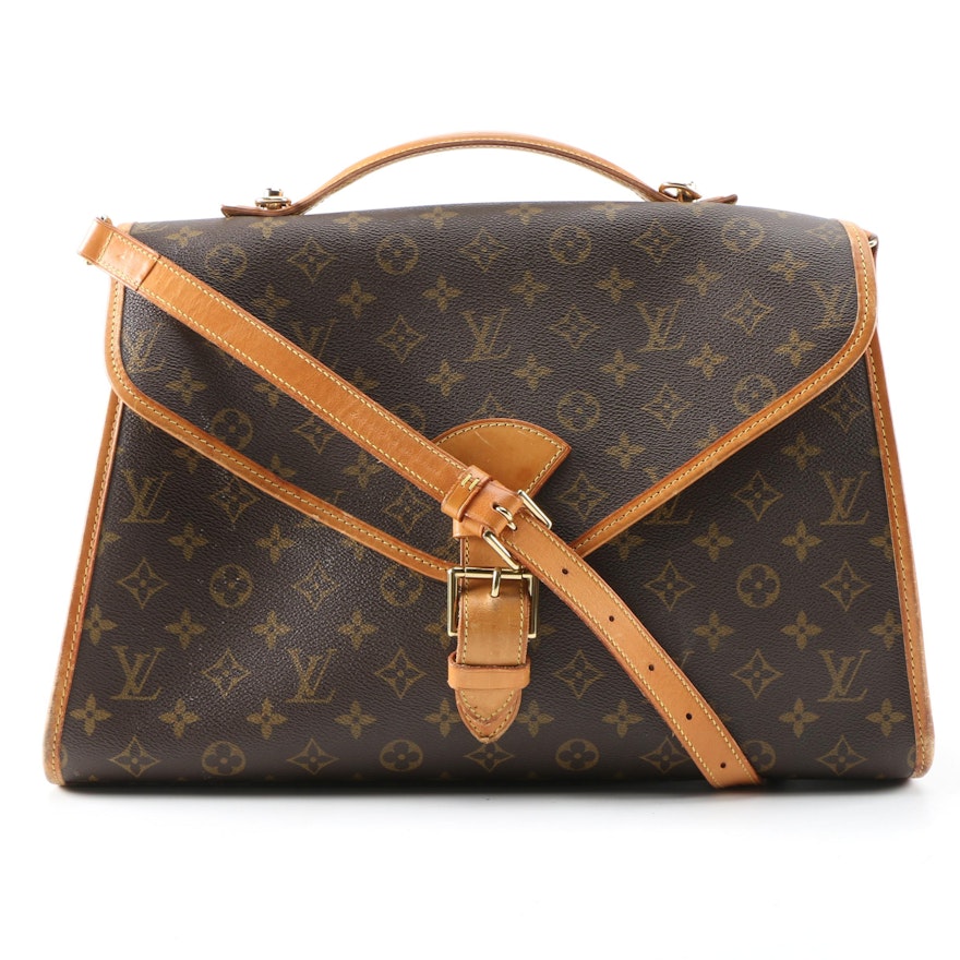 Louis Vuitton Beverly Briefcase GM Bag in Monogram Canvas and Leather