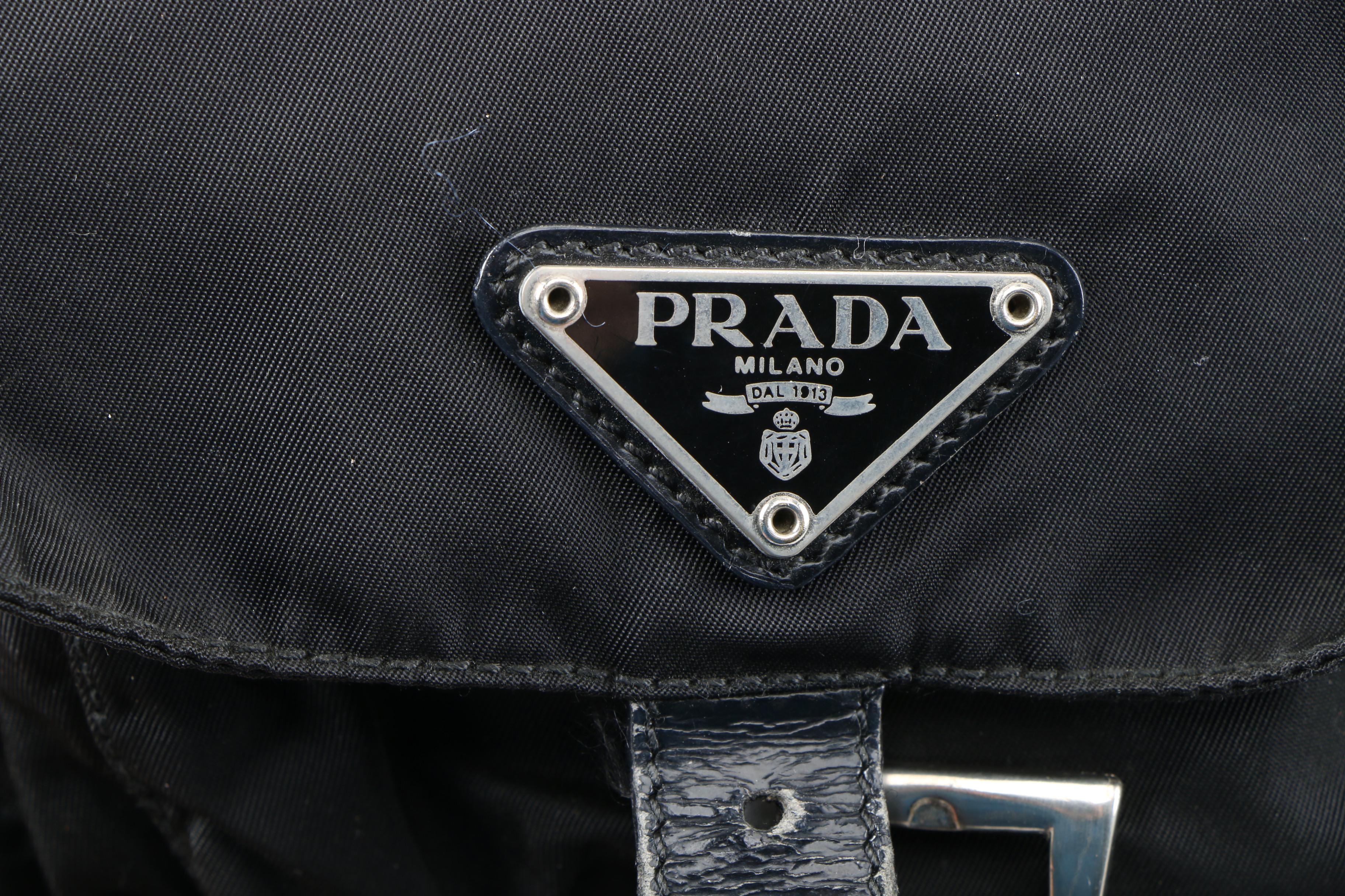 Prada Small Crossbody Bag in Black Tessuto Nylon and Leather