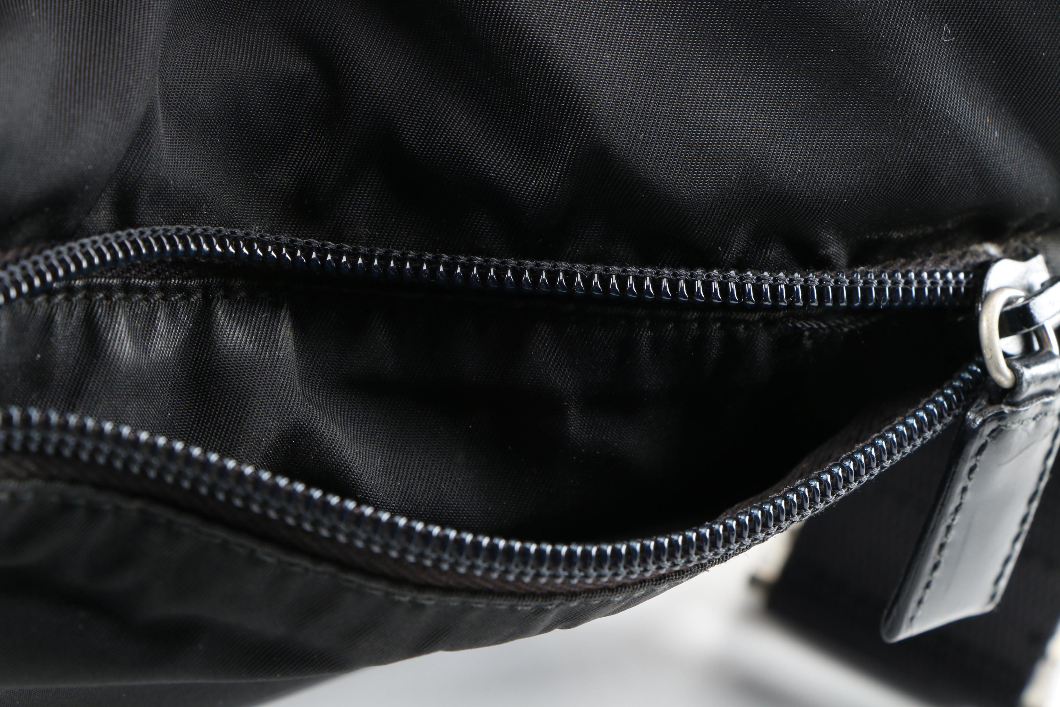 Prada Small Crossbody Bag in Black Tessuto Nylon and Leather