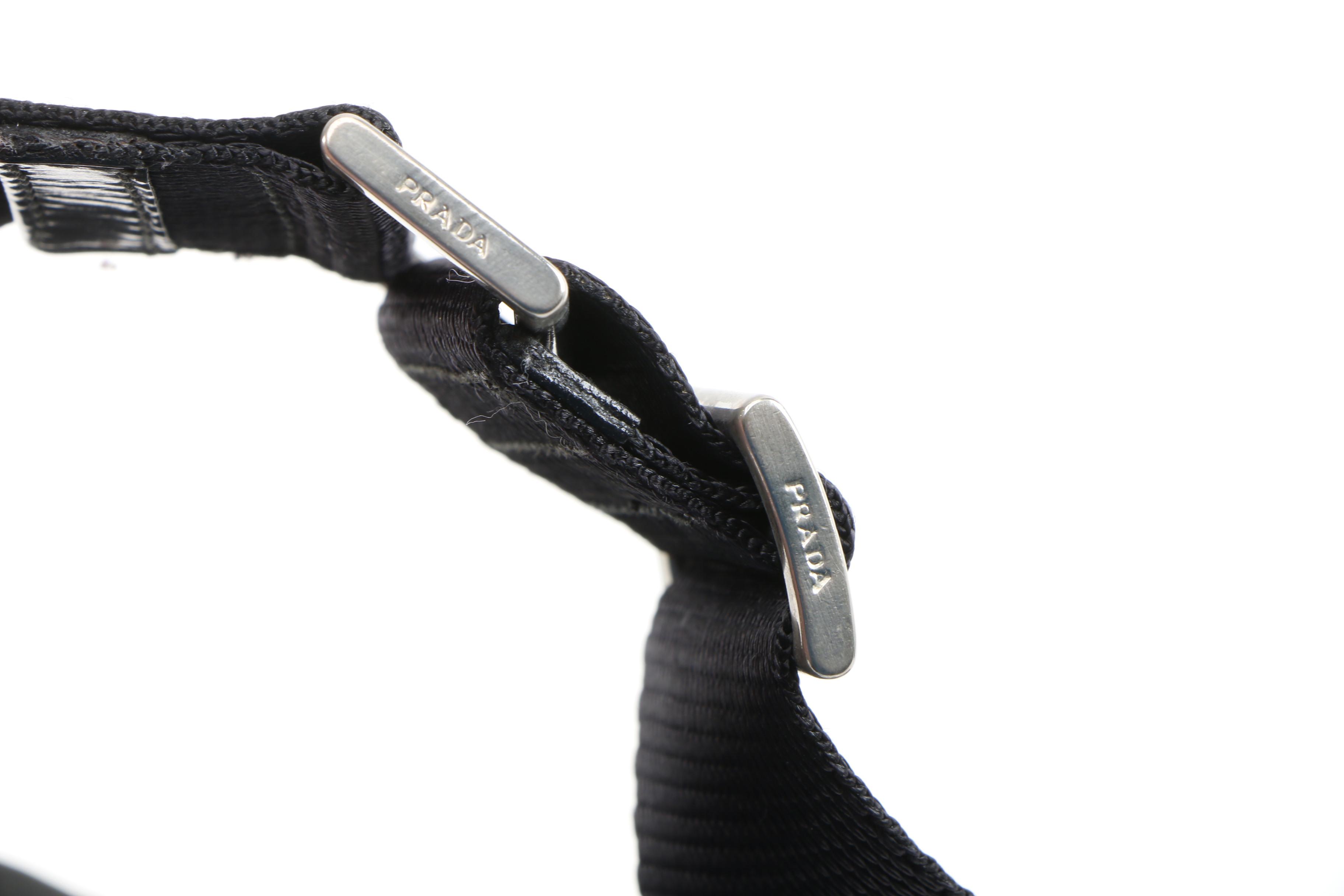 Prada Small Crossbody Bag in Black Tessuto Nylon and Leather