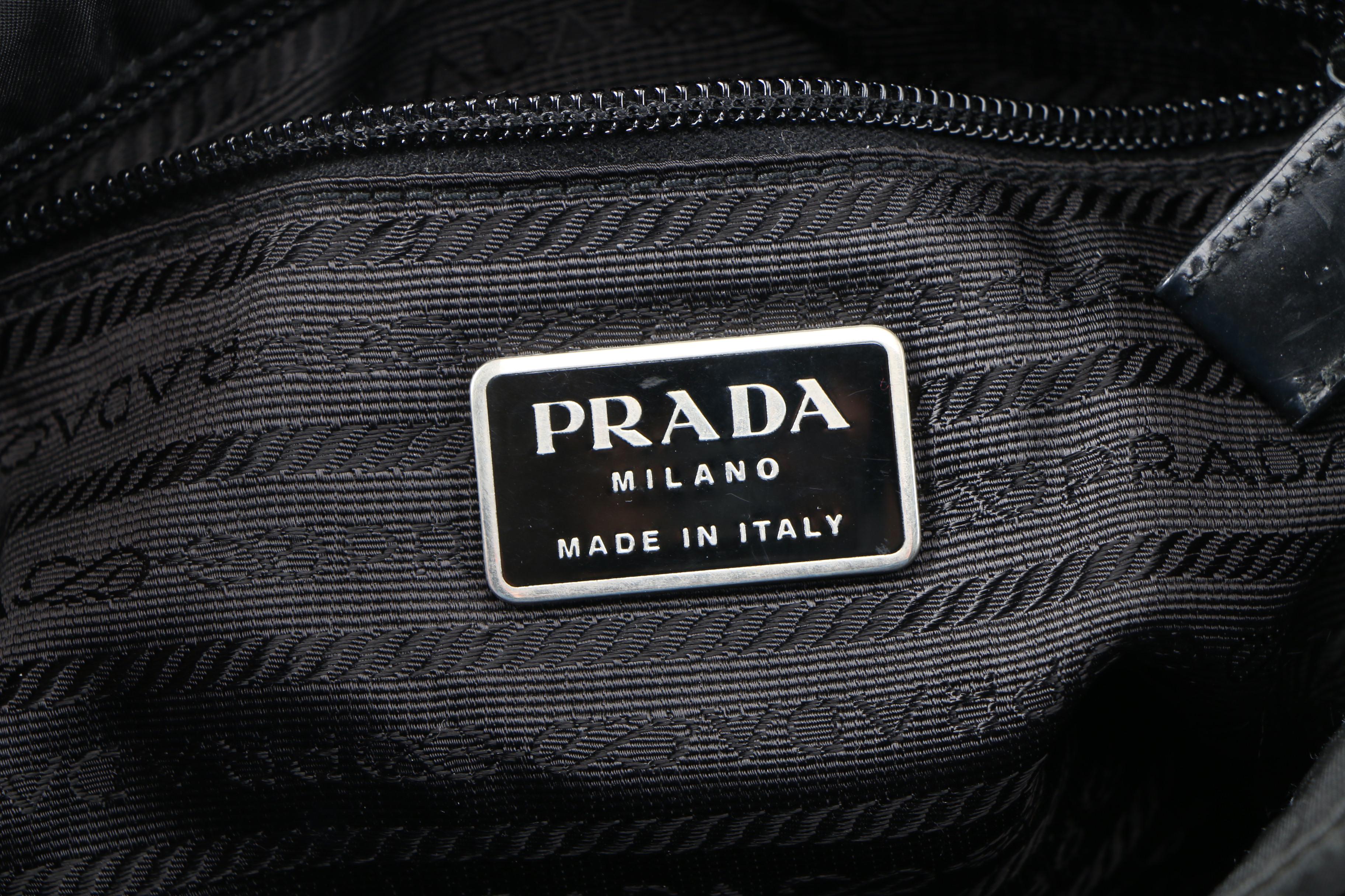 Prada Small Crossbody Bag in Black Tessuto Nylon and Leather
