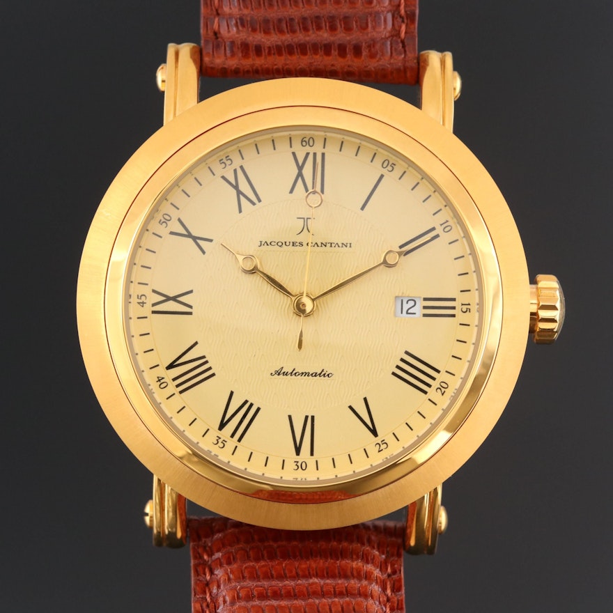 Jacques Cantani Milano Gold Tone Automatic Wristwatch