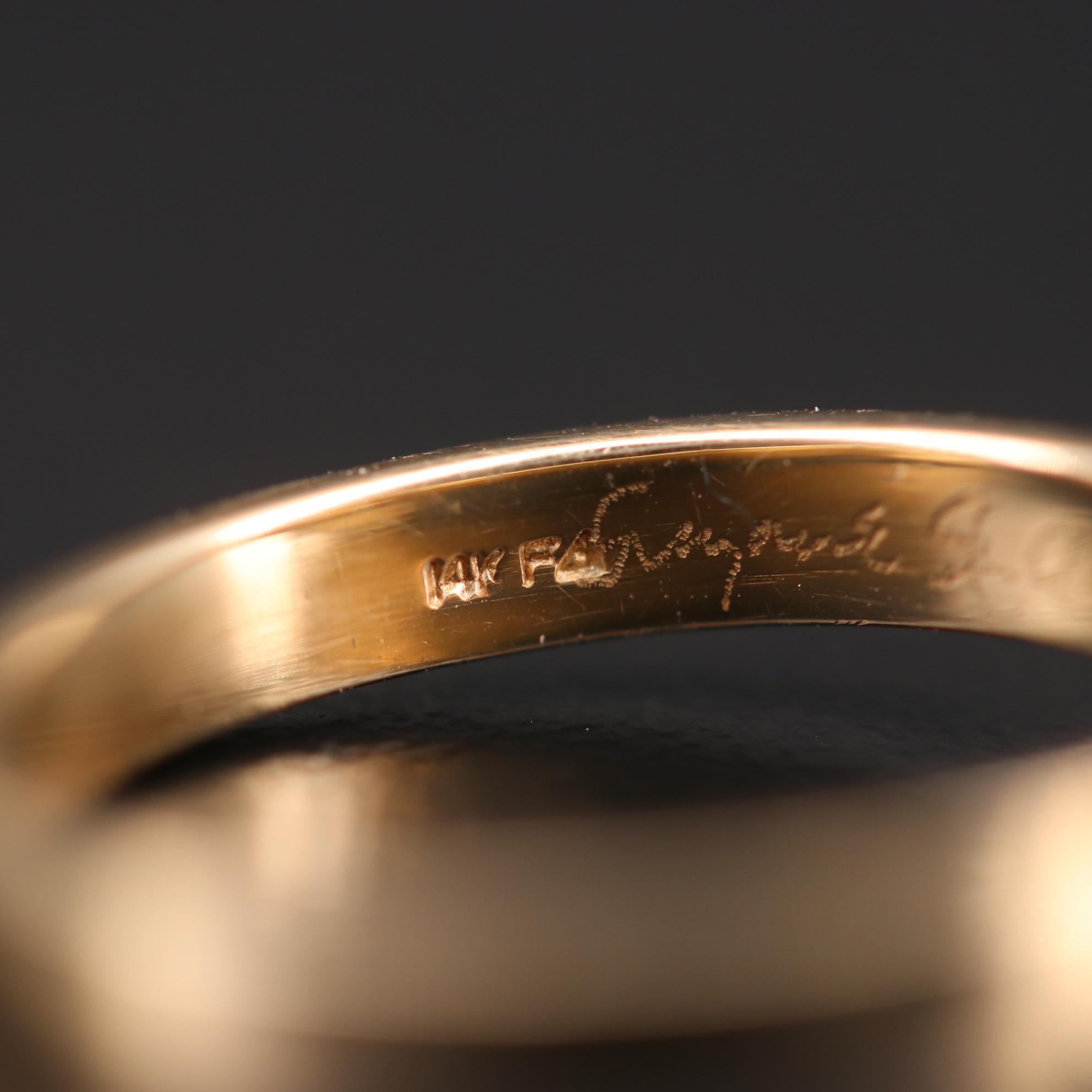 Suzanne St. Claire 14K Yellow Gold Bezel Set Opal Ring