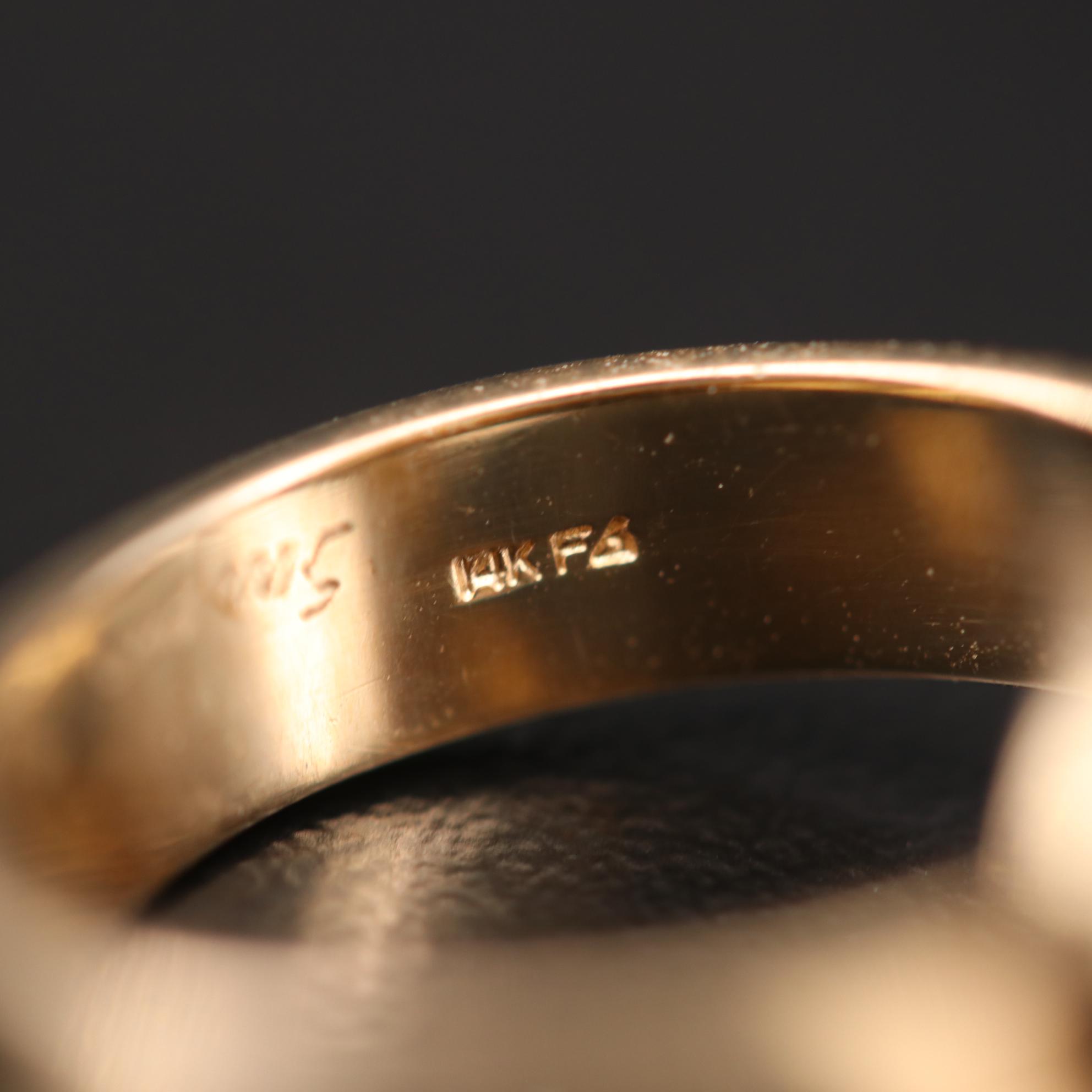 Suzanne St. Clair 14K Yellow Gold Bezel Set Opal Ring