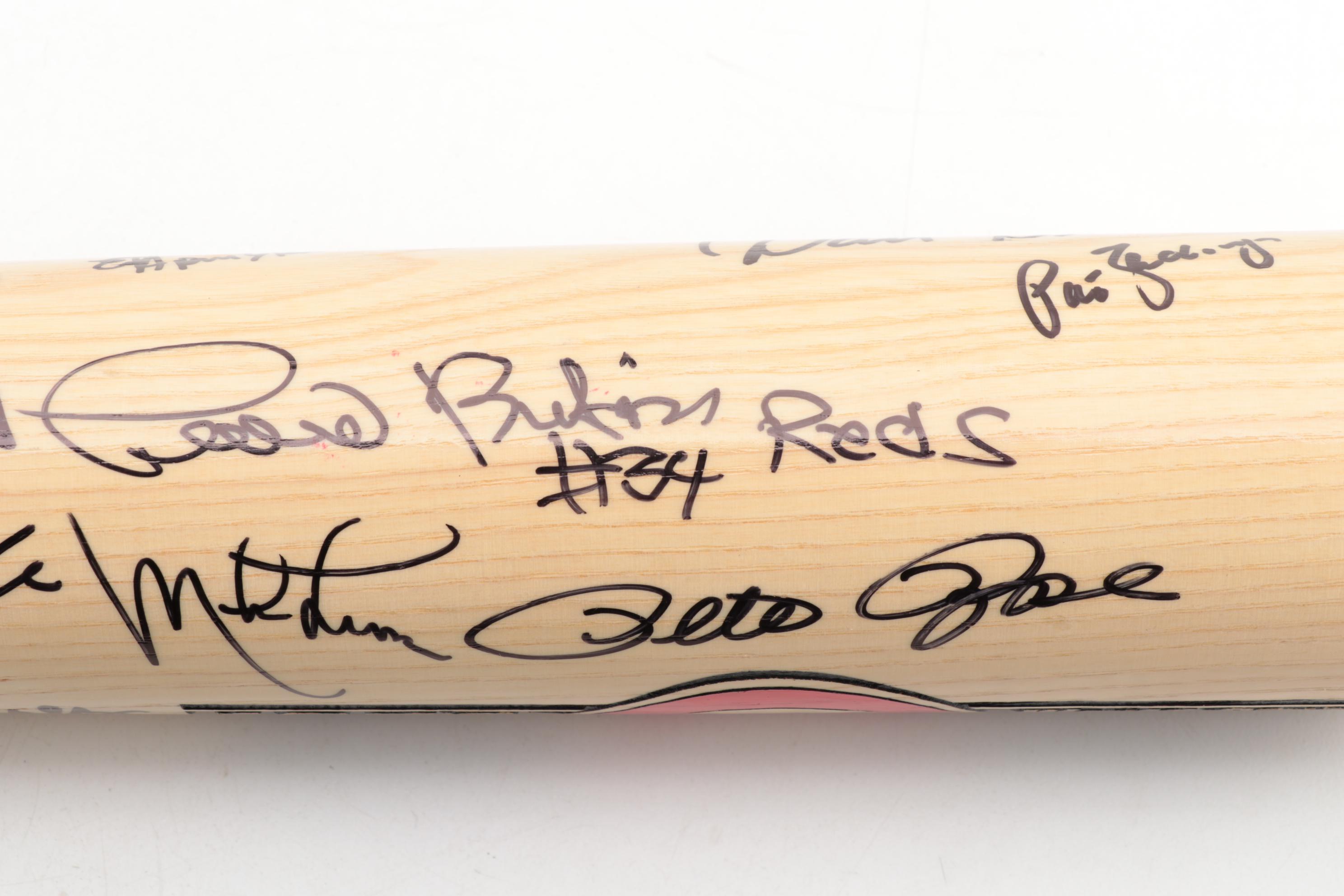 1976 Cincinnati Reds Signed "Word Series Champions" Team Baseball Bat