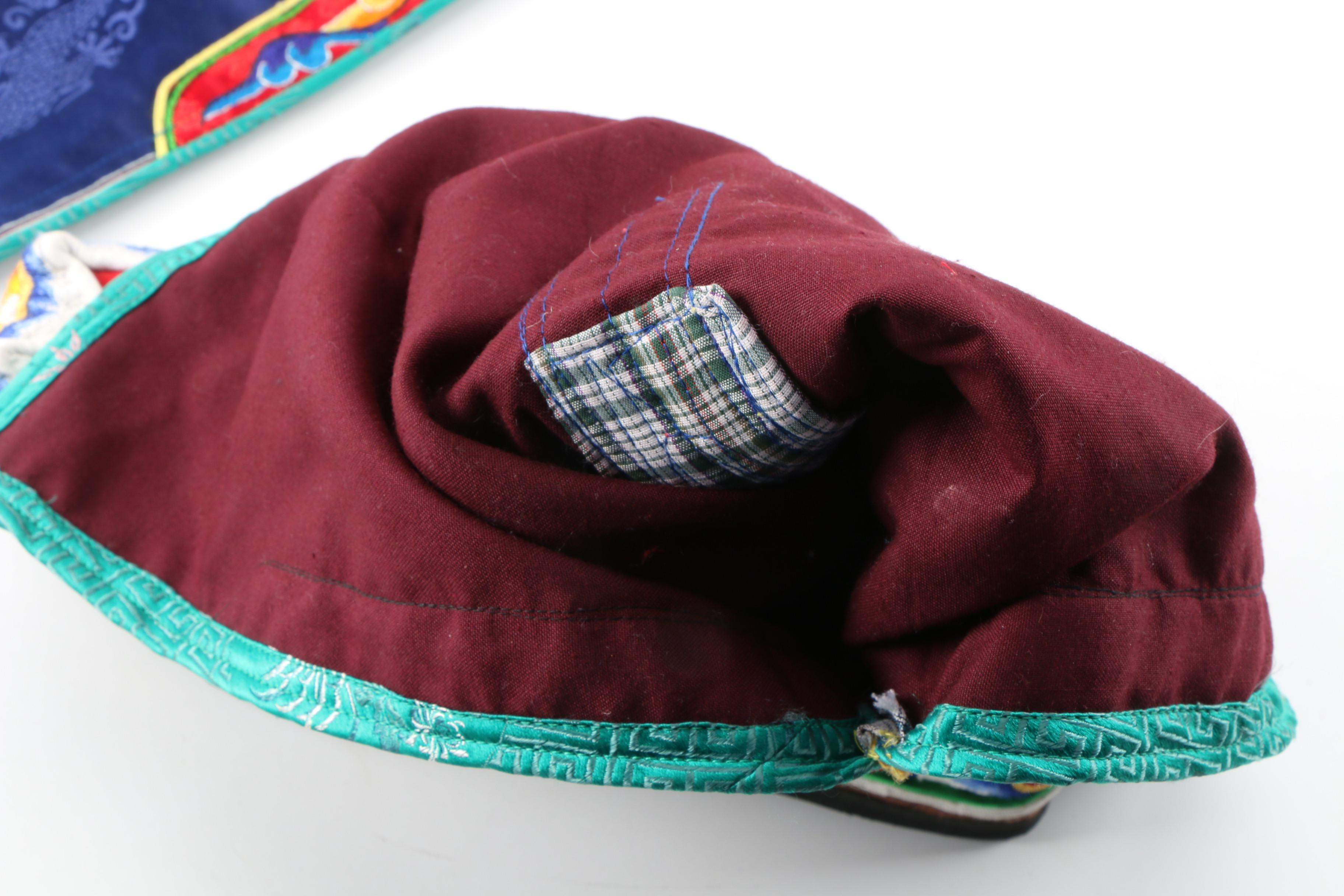 Bhutanese Embroidered Silk Tshog Lhan Boots