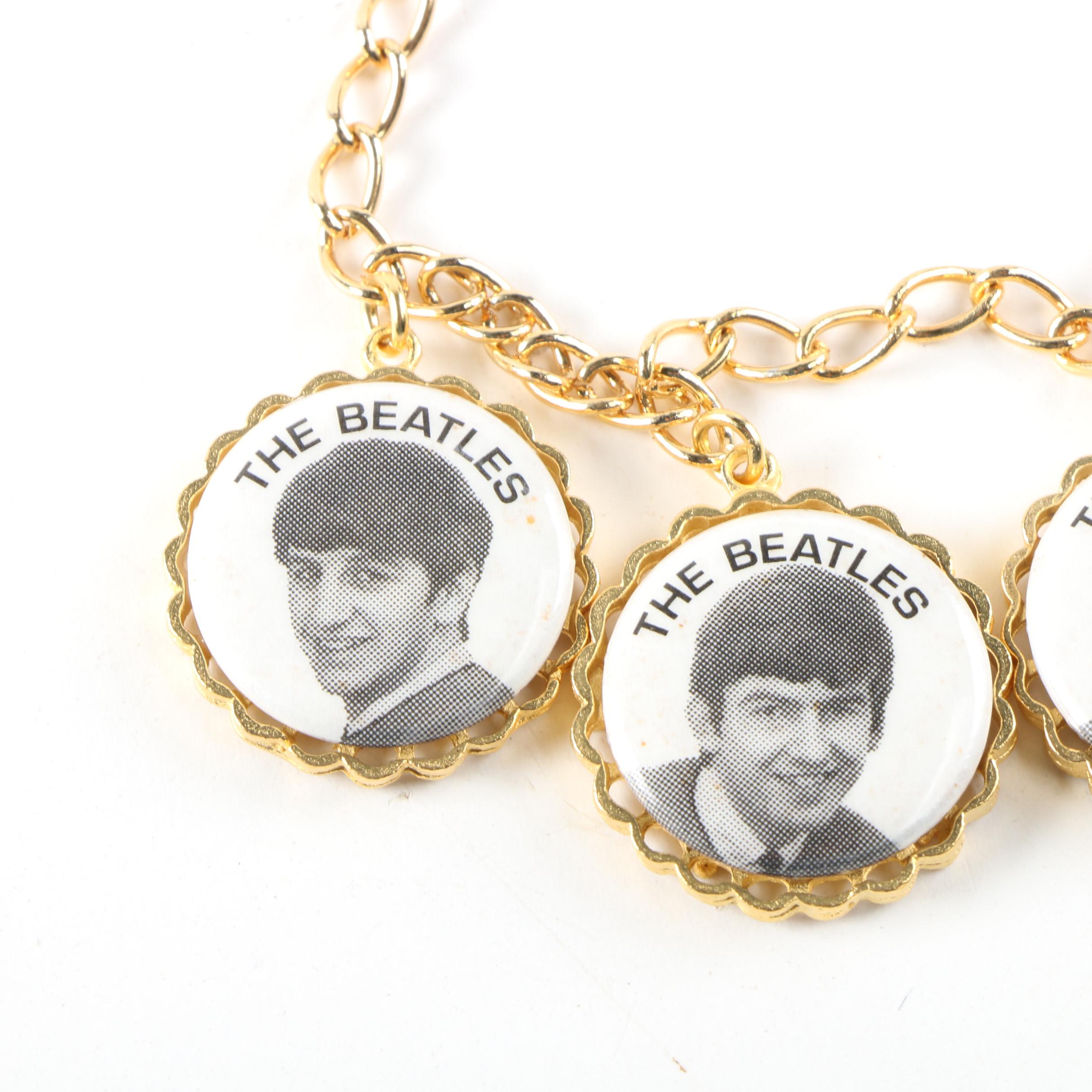 Nems Entertainment England "The Beatles" Charm Bracelet, 1964