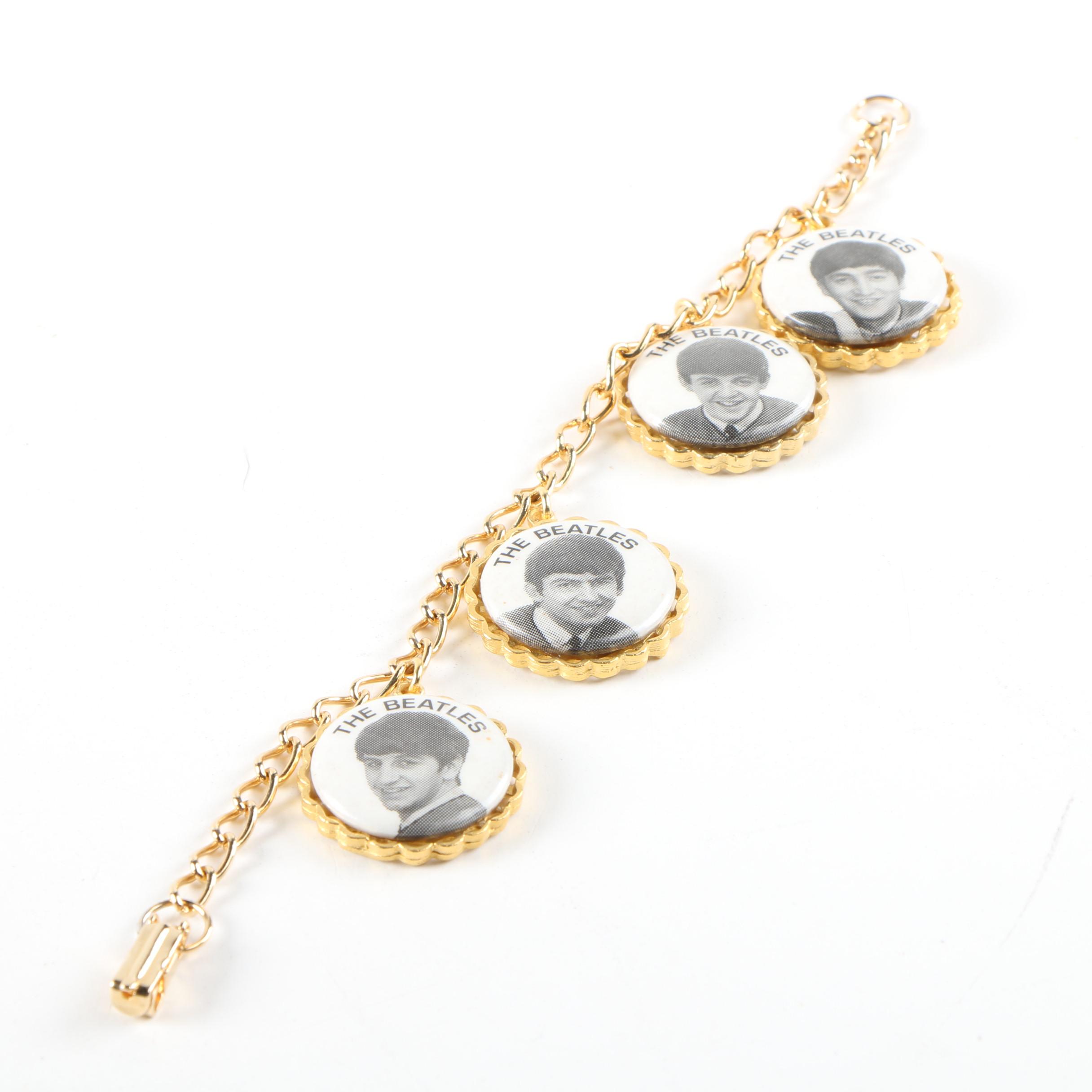 Nems Entertainment England "The Beatles" Charm Bracelet, 1964