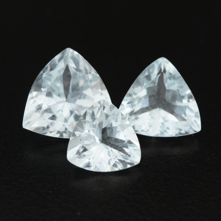 Loose 4.47 CTW Aquamarine Gemstones