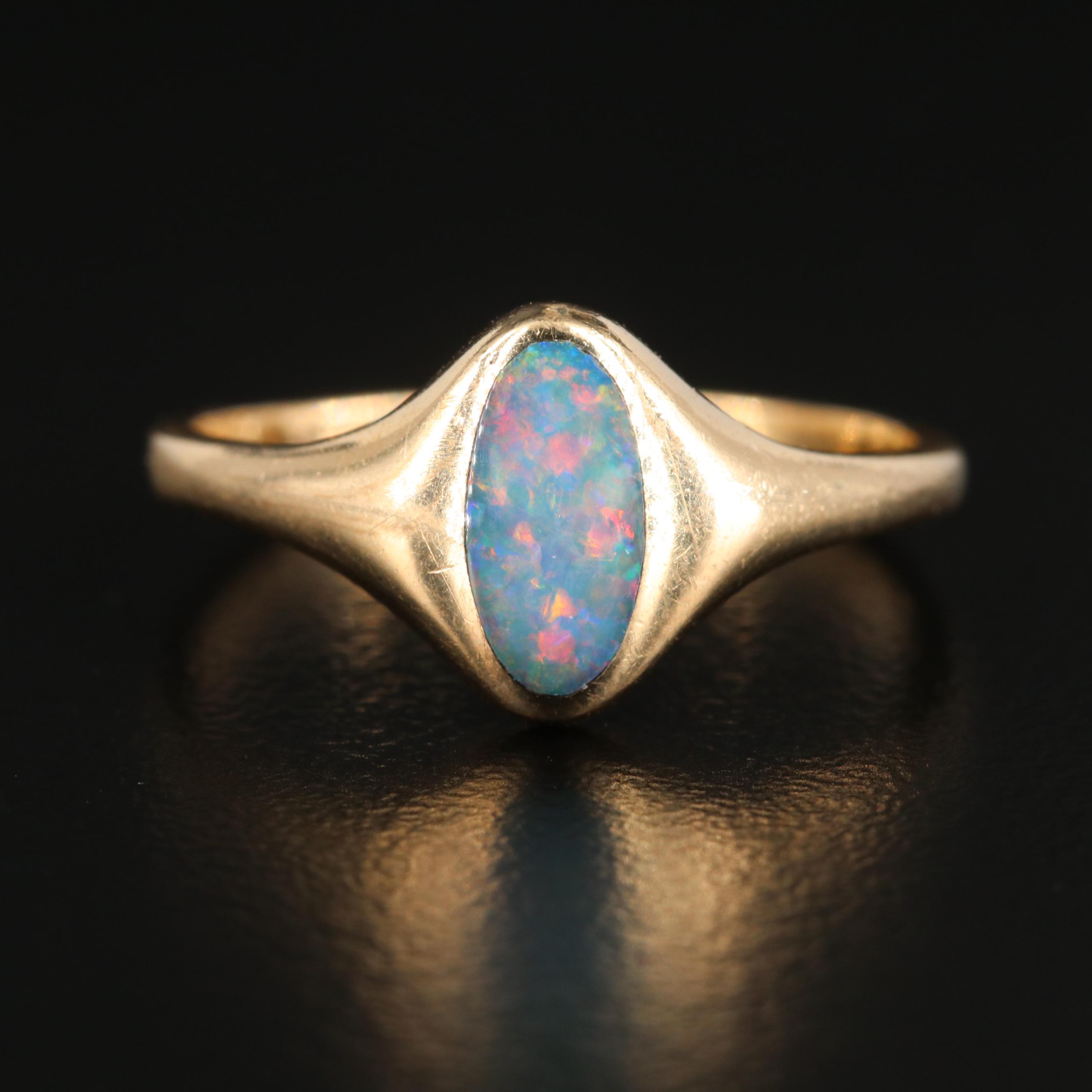 Kabana 14K Yellow Gold Opal Ring