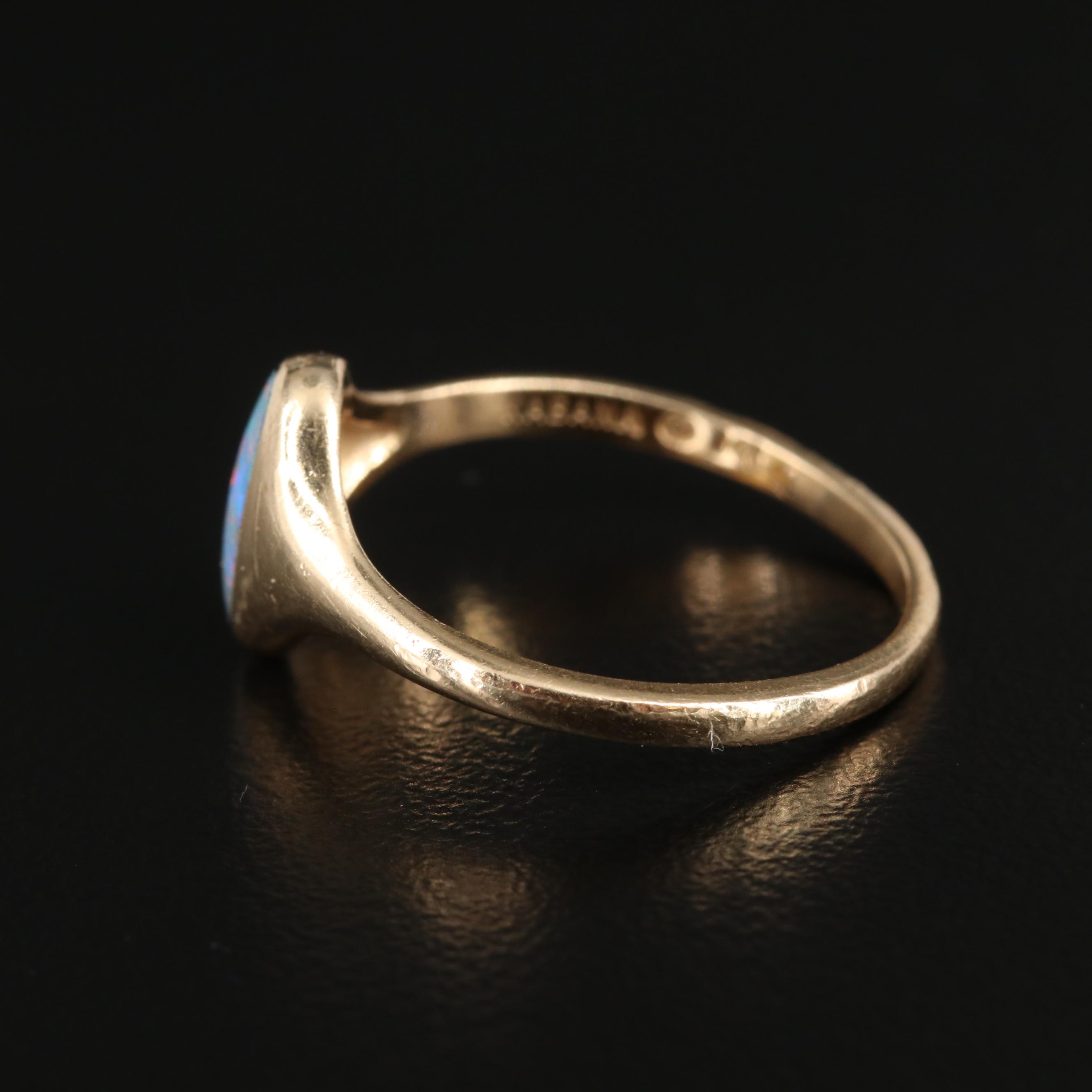 Kabana 14K Yellow Gold Opal Ring