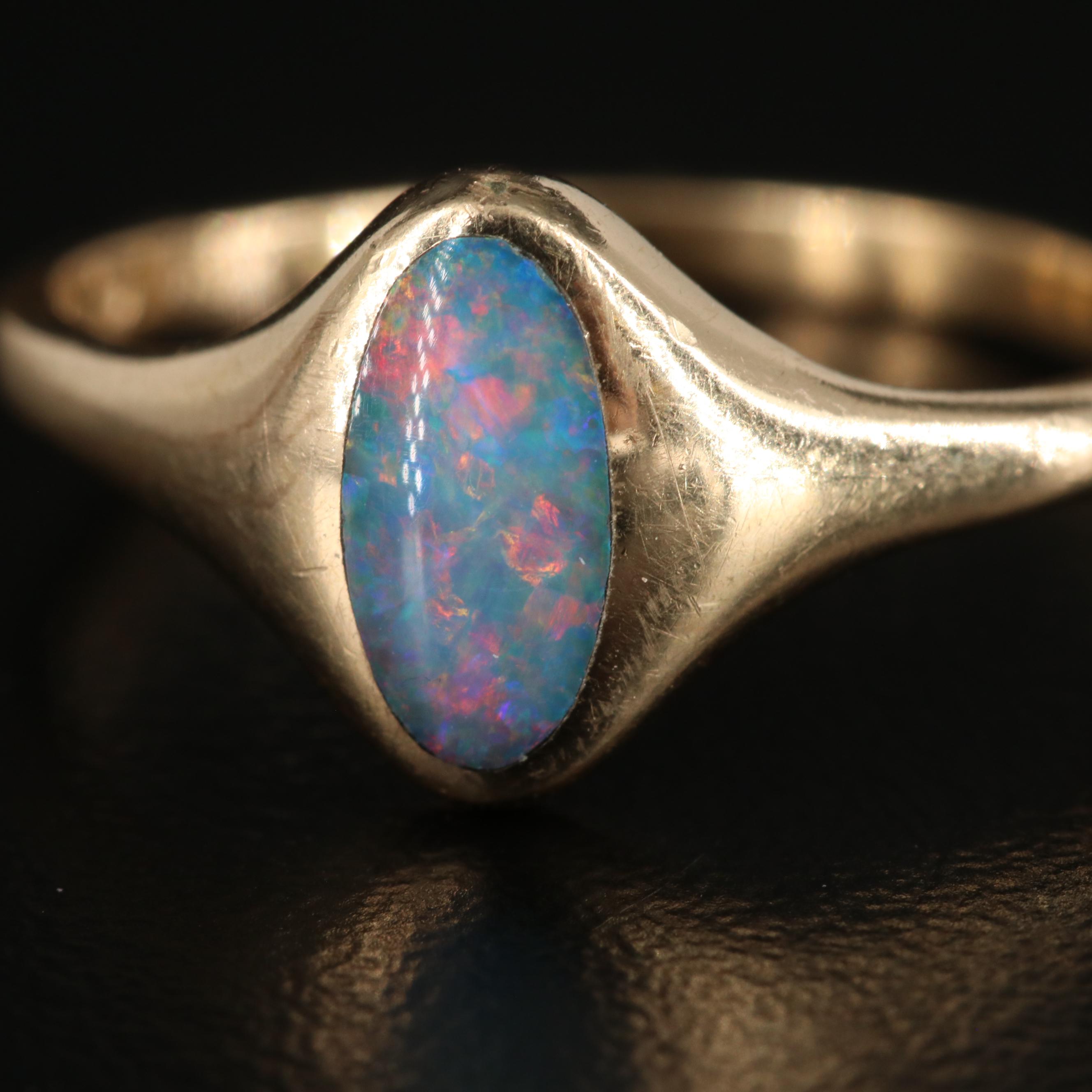 Kabana 14K Yellow Gold Opal Ring