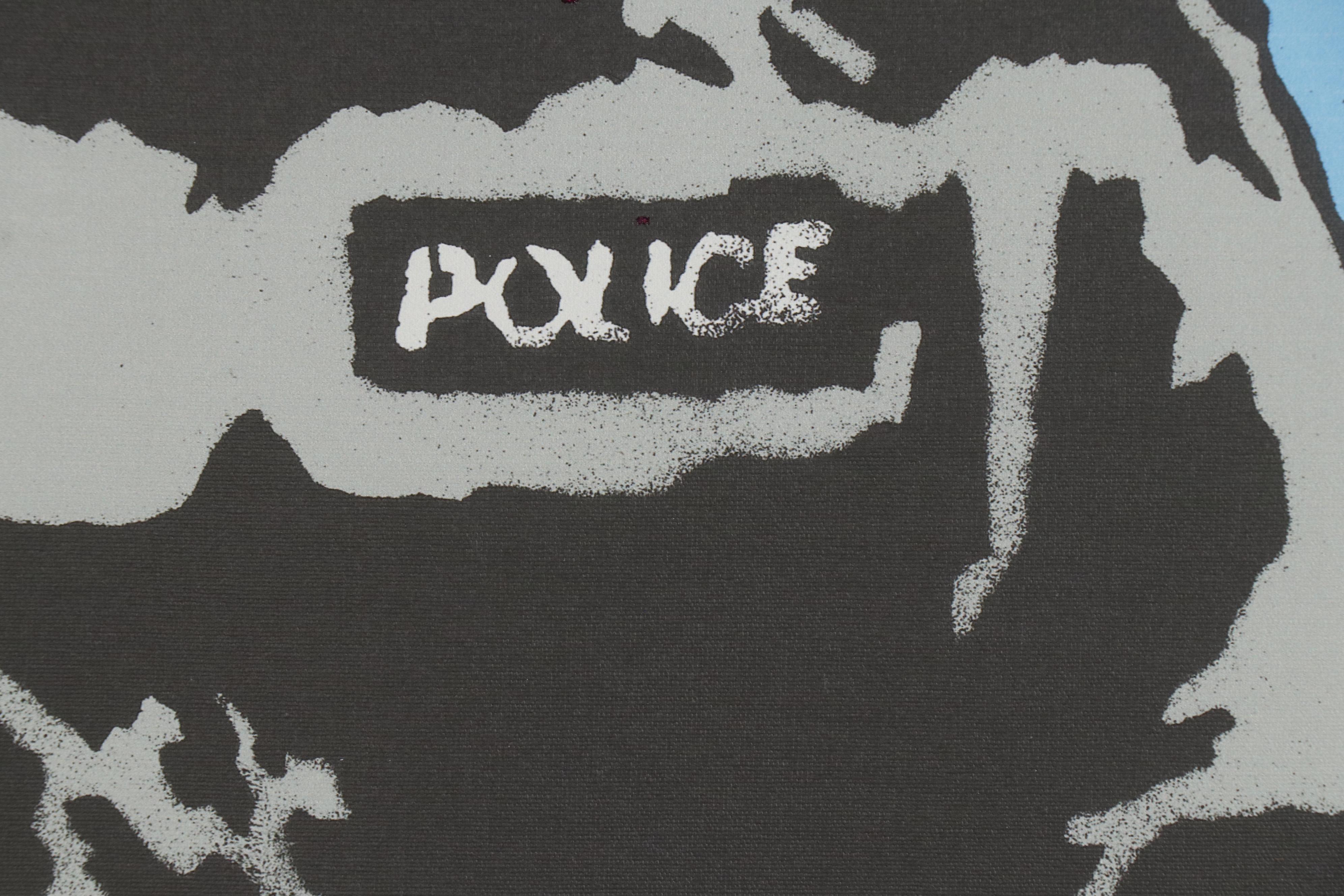 Giclée after Banksy "Smiley Police Trooper"