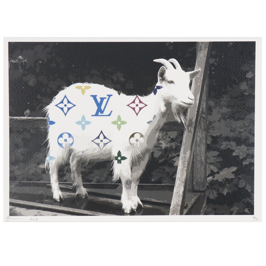 Death NYC Offset Lithograph Print of Louis Vuitton Goat