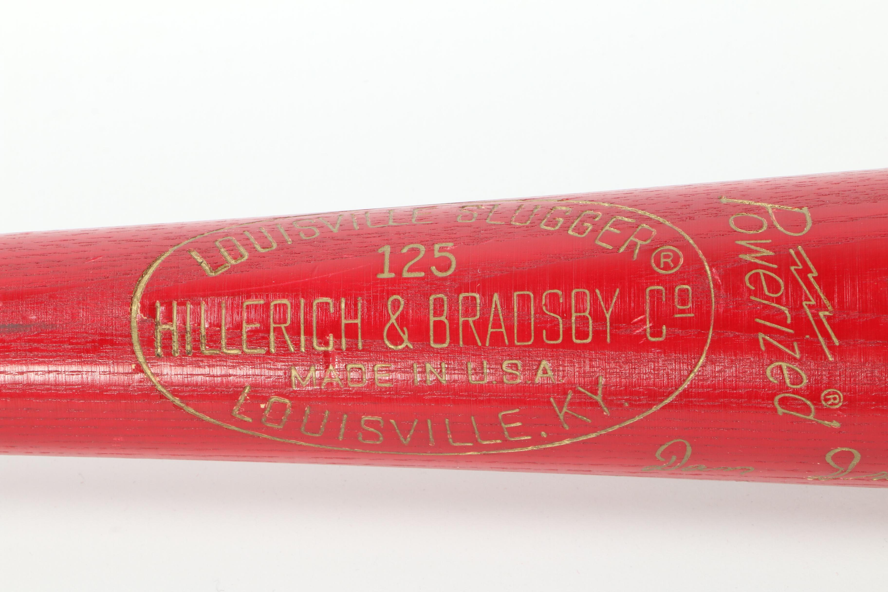 Cincinnati Reds '75 Pennant, '76 Red Bat with Other Baseball Collectibles