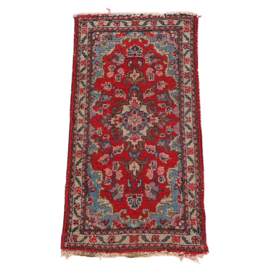 1'7 x 3'0 Hand-Knotted Persian Avakian Bros. Kashan Wool Rug