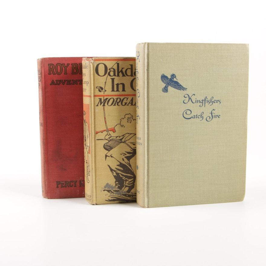 First Edition "Oakdale Boys in Camp", "Kingfishers Catch Fire" and "Roy Blakely"