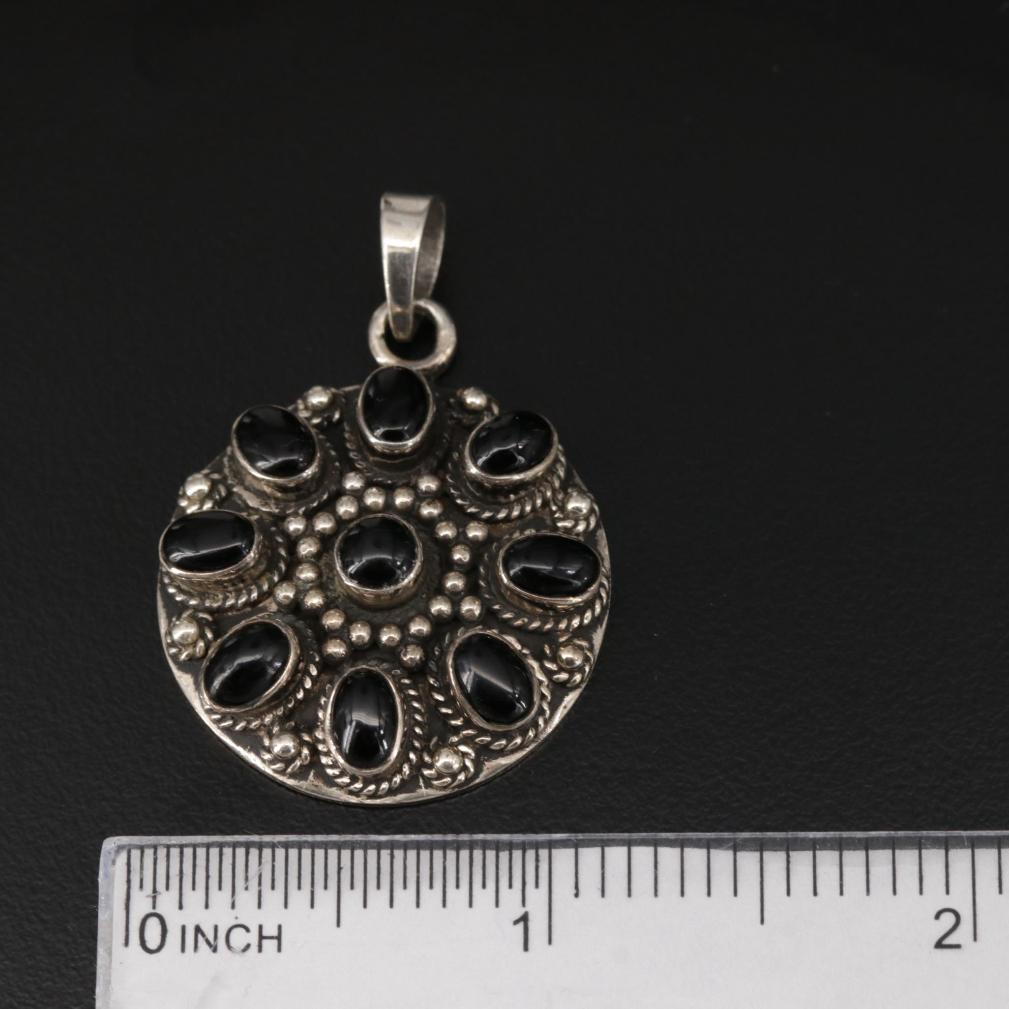 Sterling Ammonite, Black Onyx and Enamel Jewelry Featuring Laurel Burch