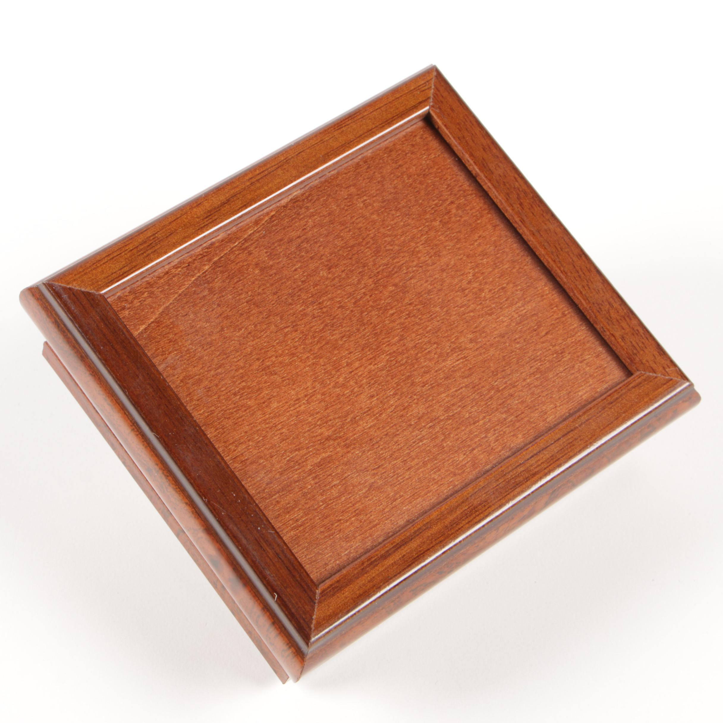 Marcello Giorgio Silver Collection Trinket Box and Wood Accent Zippo Lighters