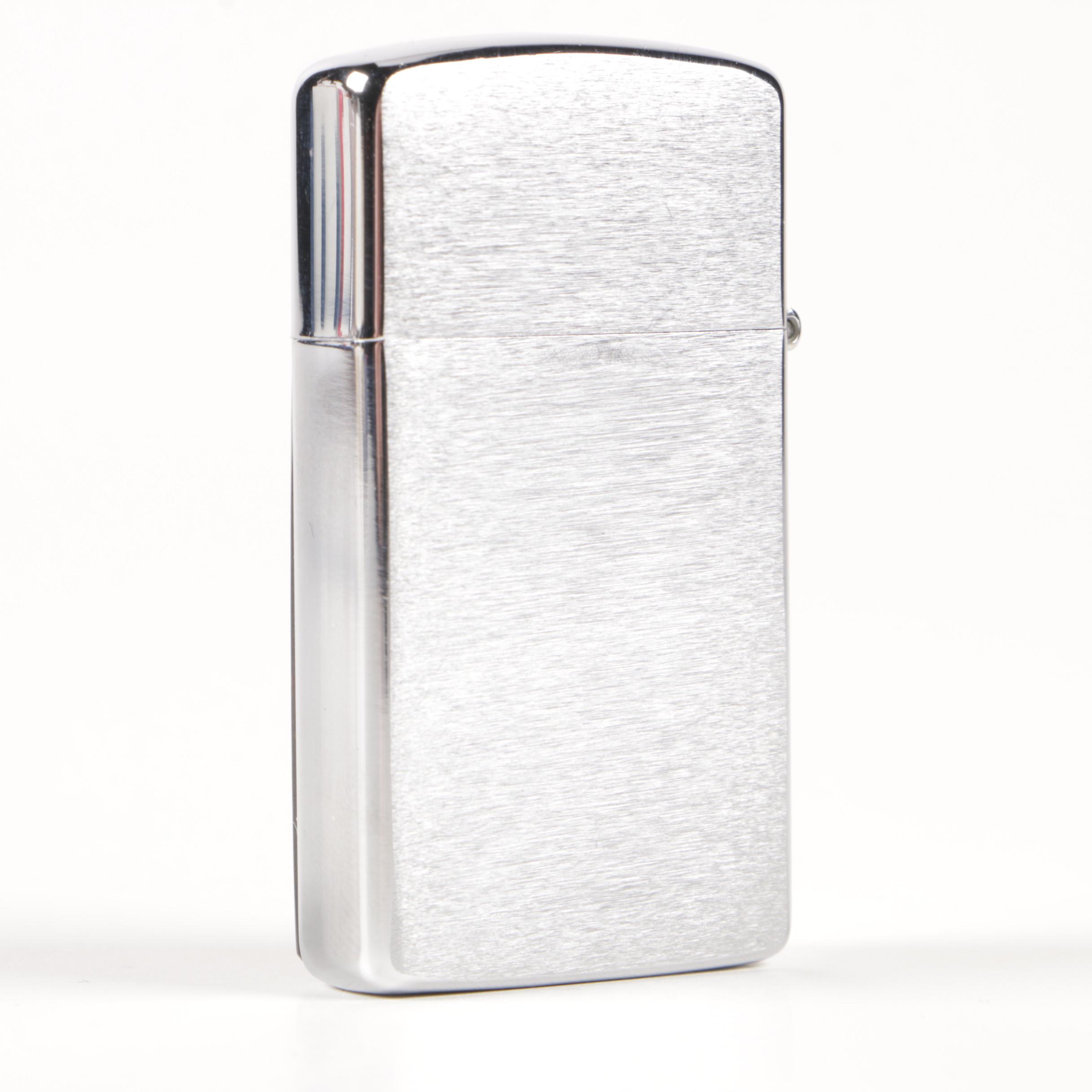 Marcello Giorgio Silver Collection Trinket Box and Wood Accent Zippo Lighters